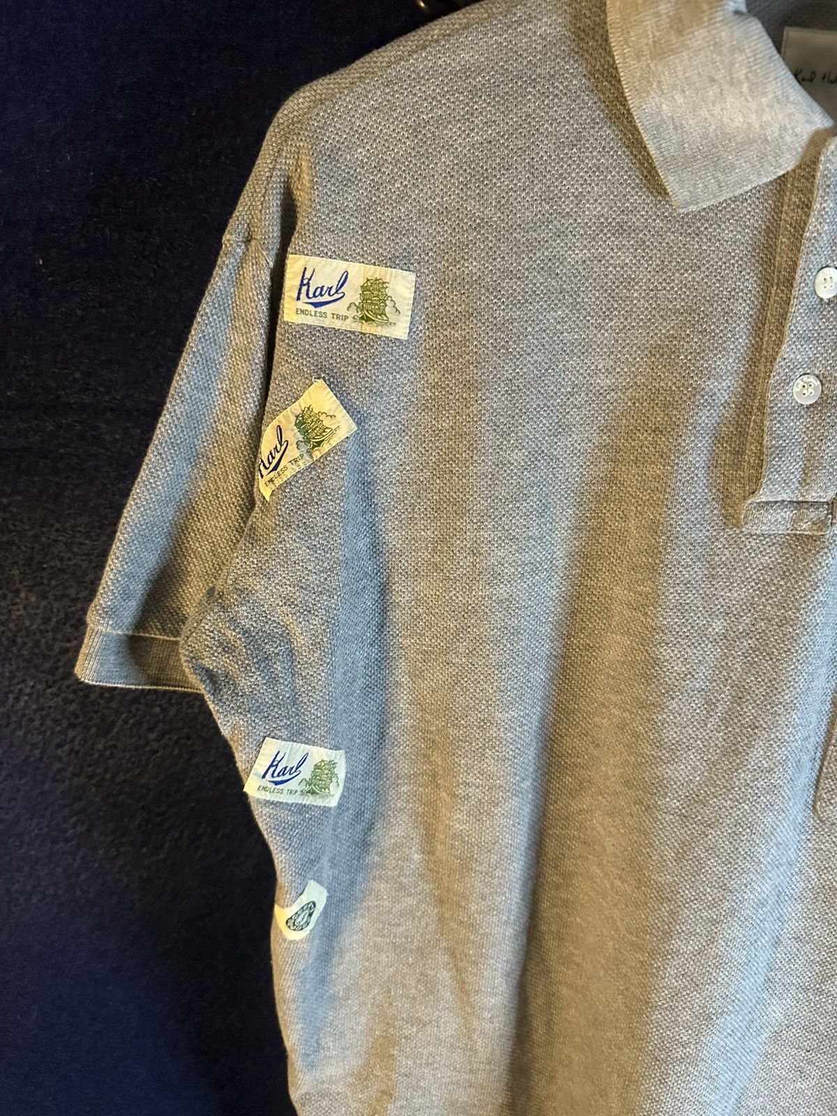 Karl Helmut Vintage Karl Helmut Poloshirt Multi Patchwork Size US M / EU 48-50 / 2 - 5 Thumbnail