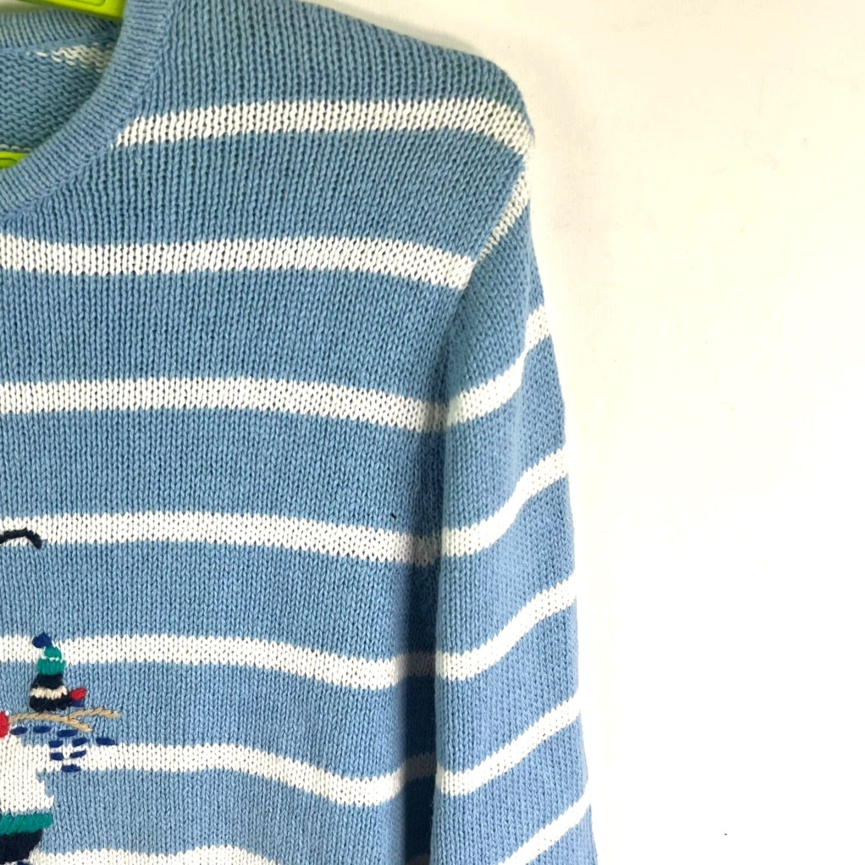 Vintage VINTAGE Sag Harbor Striped Knit Pullover Sweater Womens M Blue Sailing Sports Size M / US 6-8 / IT 42-44 - 2 Thumbnail