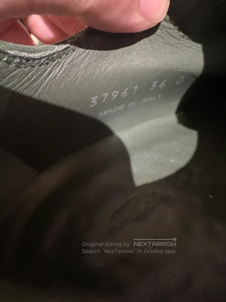 Rick Owens Rick Owens White and green Converse-style shoes Size US 5.5 / IT 35.5 - 6 Thumbnail