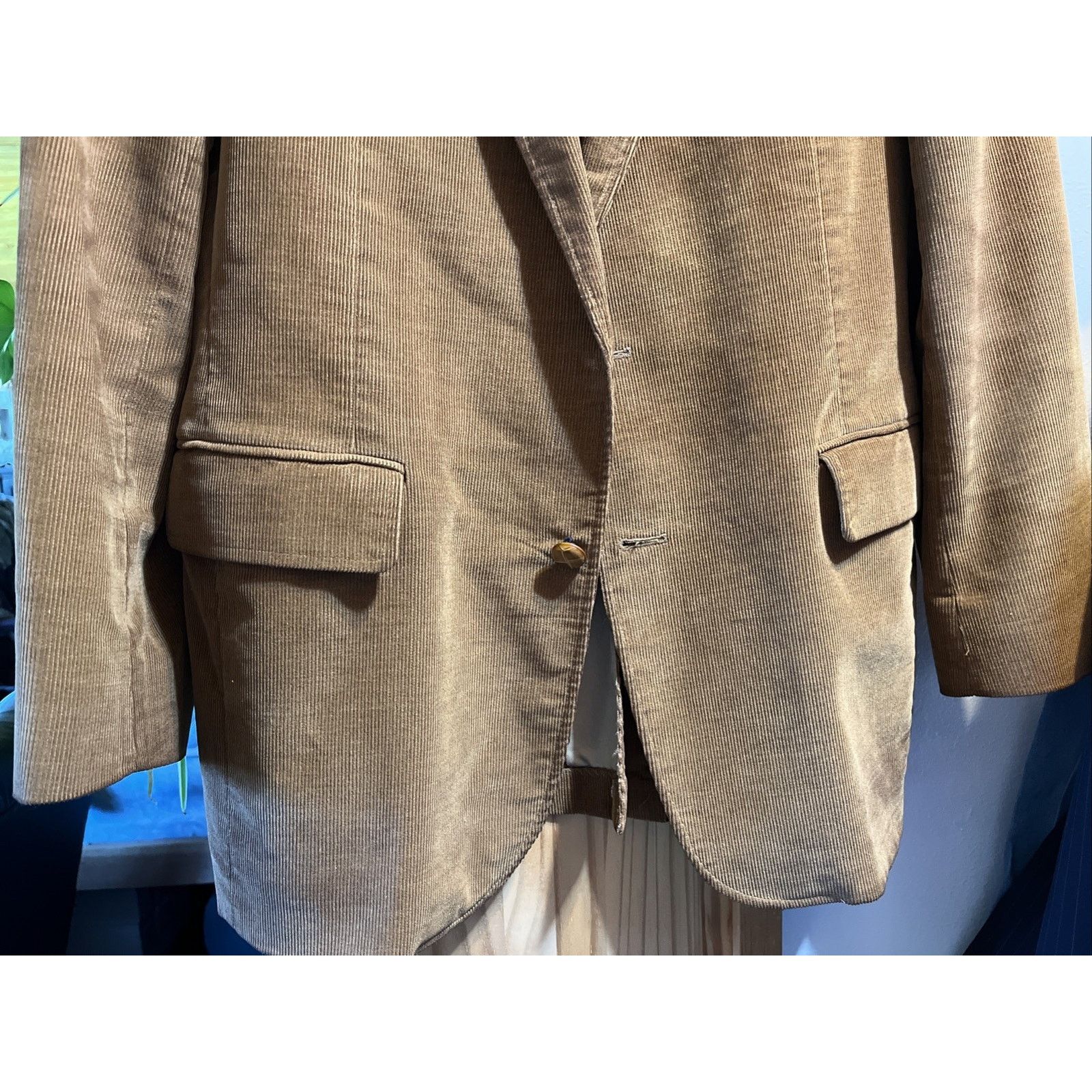 Haggar Vintage Haggar Men’s 42R L Brown Corduroy 100% Cotton Jacket Size 42R - 3 Thumbnail