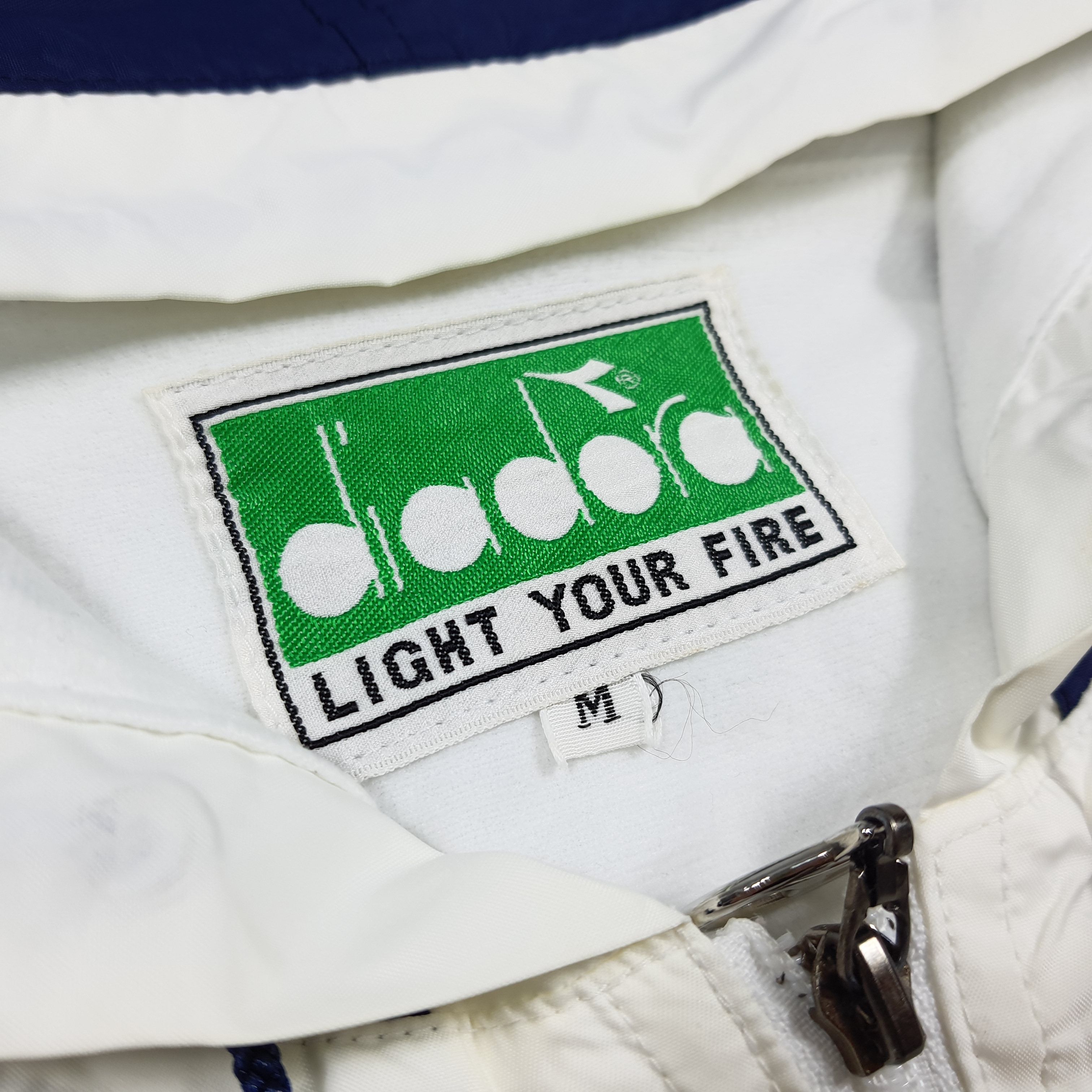Diadora Vintage 90s Diadora Retro Windbreaker Anorak Jacket C287N27 Size US L / EU 52-54 / 3 - 5 Thumbnail