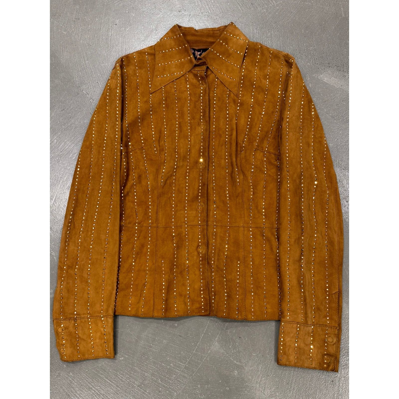 Dolce & Gabbana 2001 Dolce & Gabbana studded embellished suede jacket Size M / US 6-8 / IT 42-44 - 1 Thumbnail