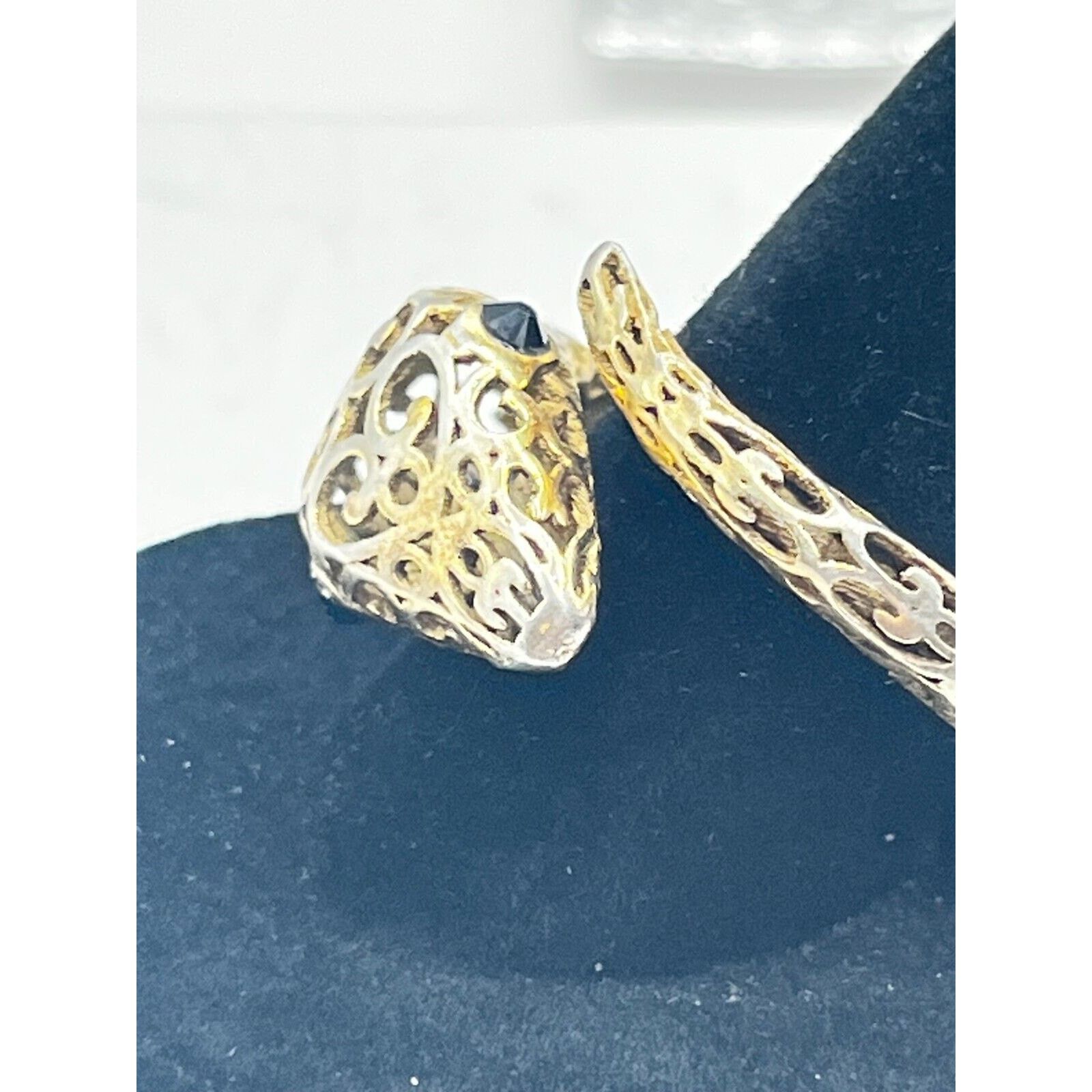Sterling Silver Sterling Silver Ring: Adjustable Snake Ring .925 Italy Size ONE SIZE - 5 Thumbnail