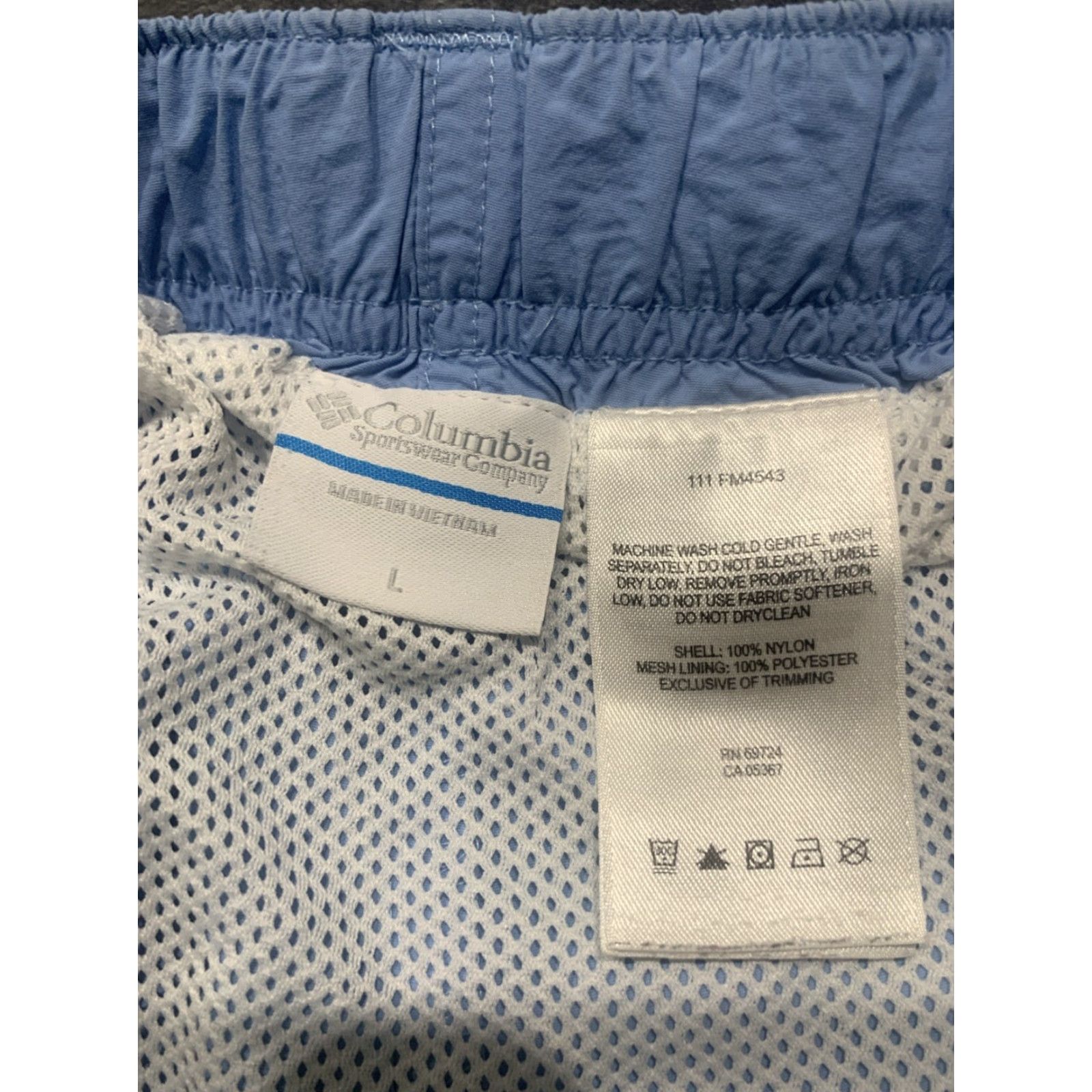 Vintage Columbia Mens Blue Trunks Large Fishing Shorts Size US 33 - 4 Thumbnail