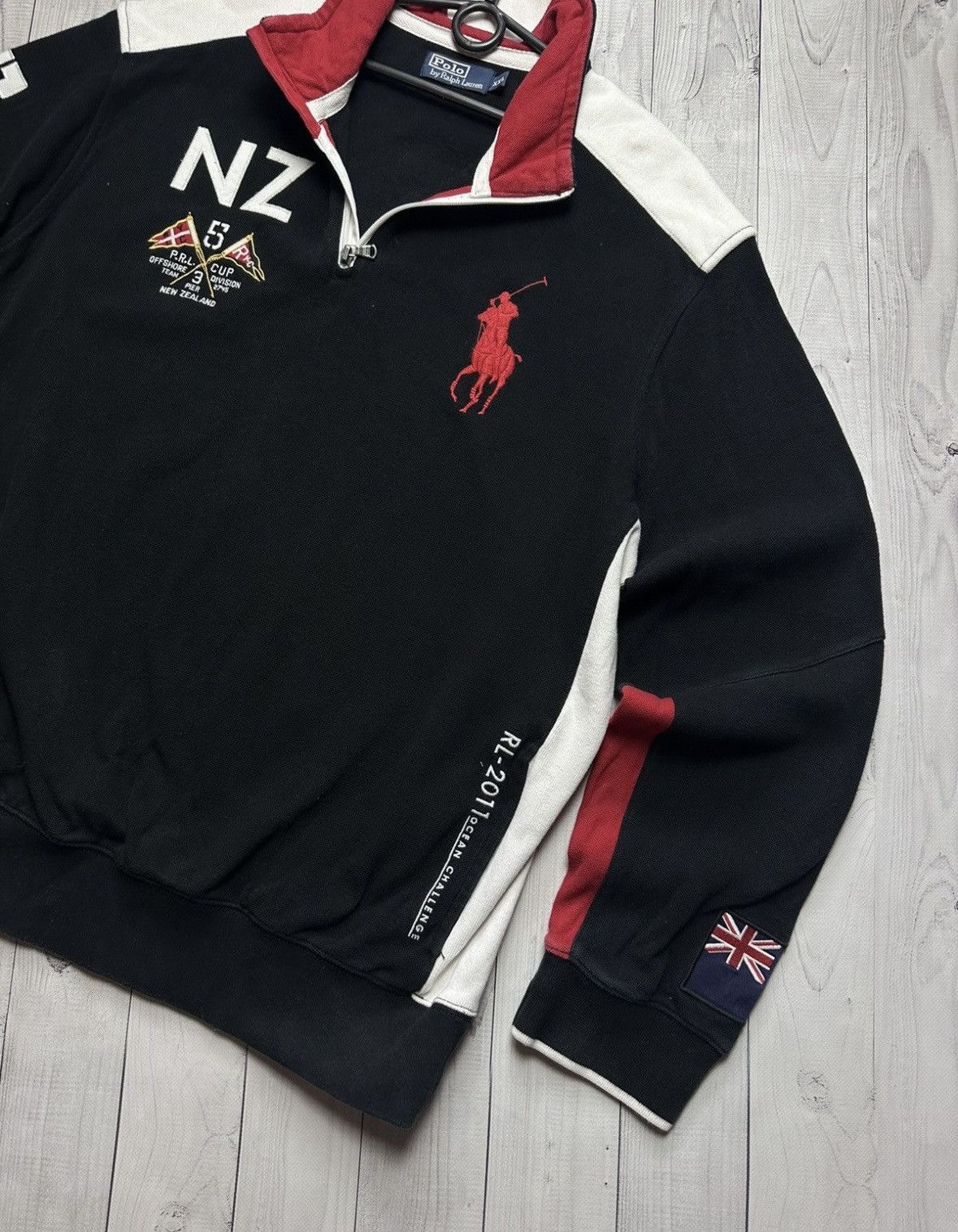 Polo Ralph Lauren × Vintage Vintage polo Ralph Lauren sweatshirt New Zealand zip 1/4 XXL Size US XXL / EU 58 / 5 - 3 Thumbnail