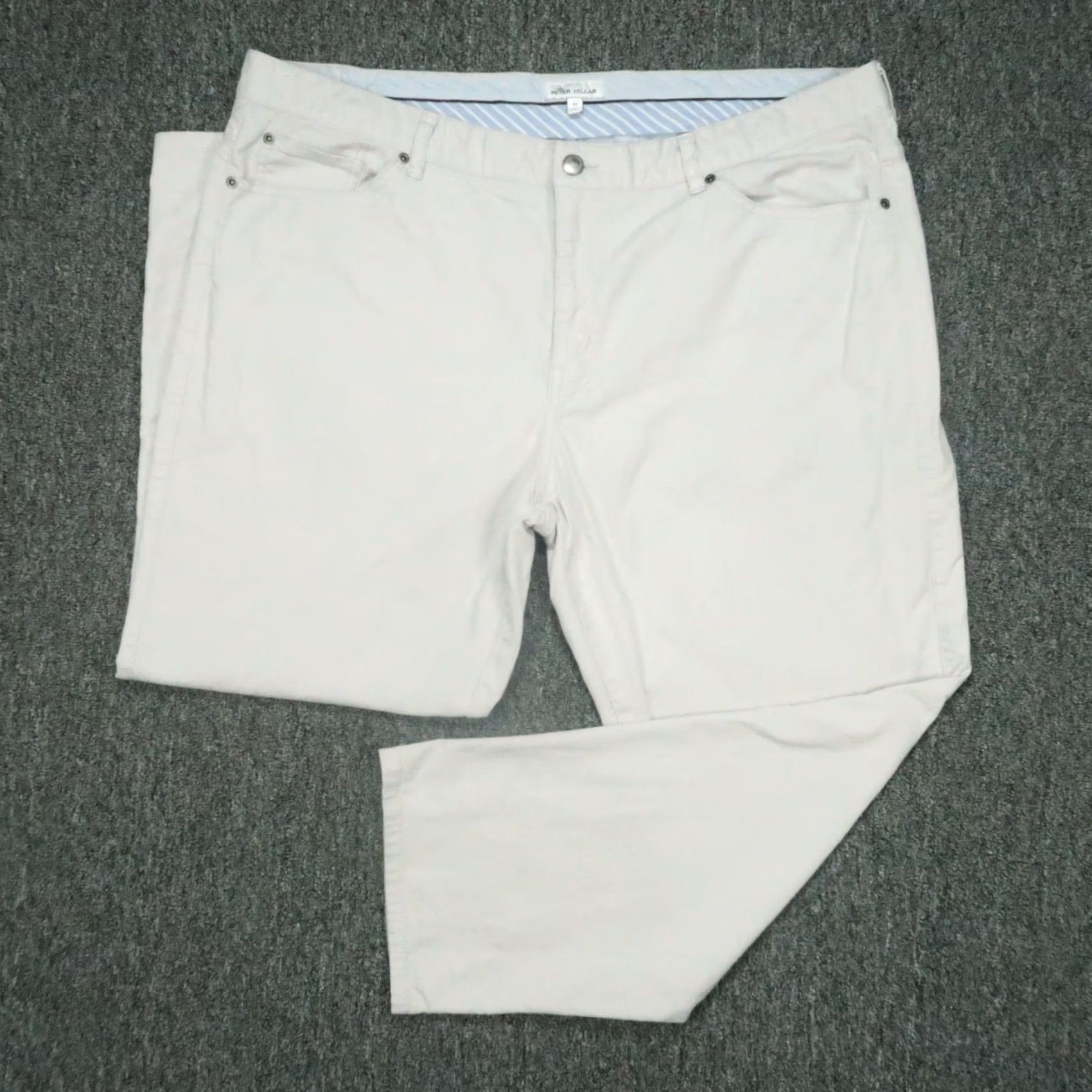 Peter Millar Peter Millar Pants Men 42x28 Gray Vintage Cavas 5 Pocket Chino Trouser Size US 42 / EU 58 - 2 Thumbnail