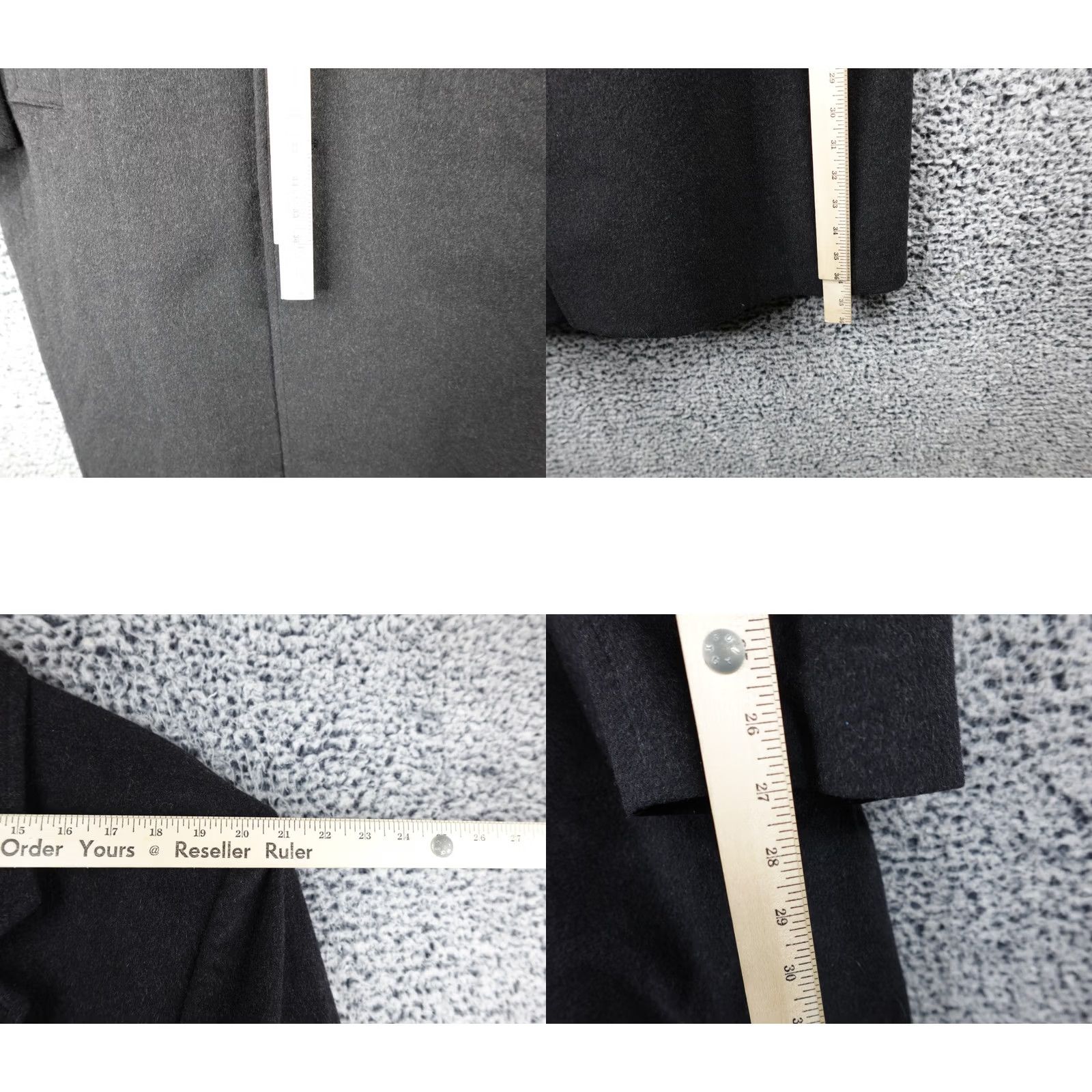 Vintage VINTAGE Christian Aujard Overcoat Coat Long Black 44L Cashmere Blend Wool Lined Button Chest 44 in Mens Size US L / EU 52-54 / 3 - 8 Thumbnail