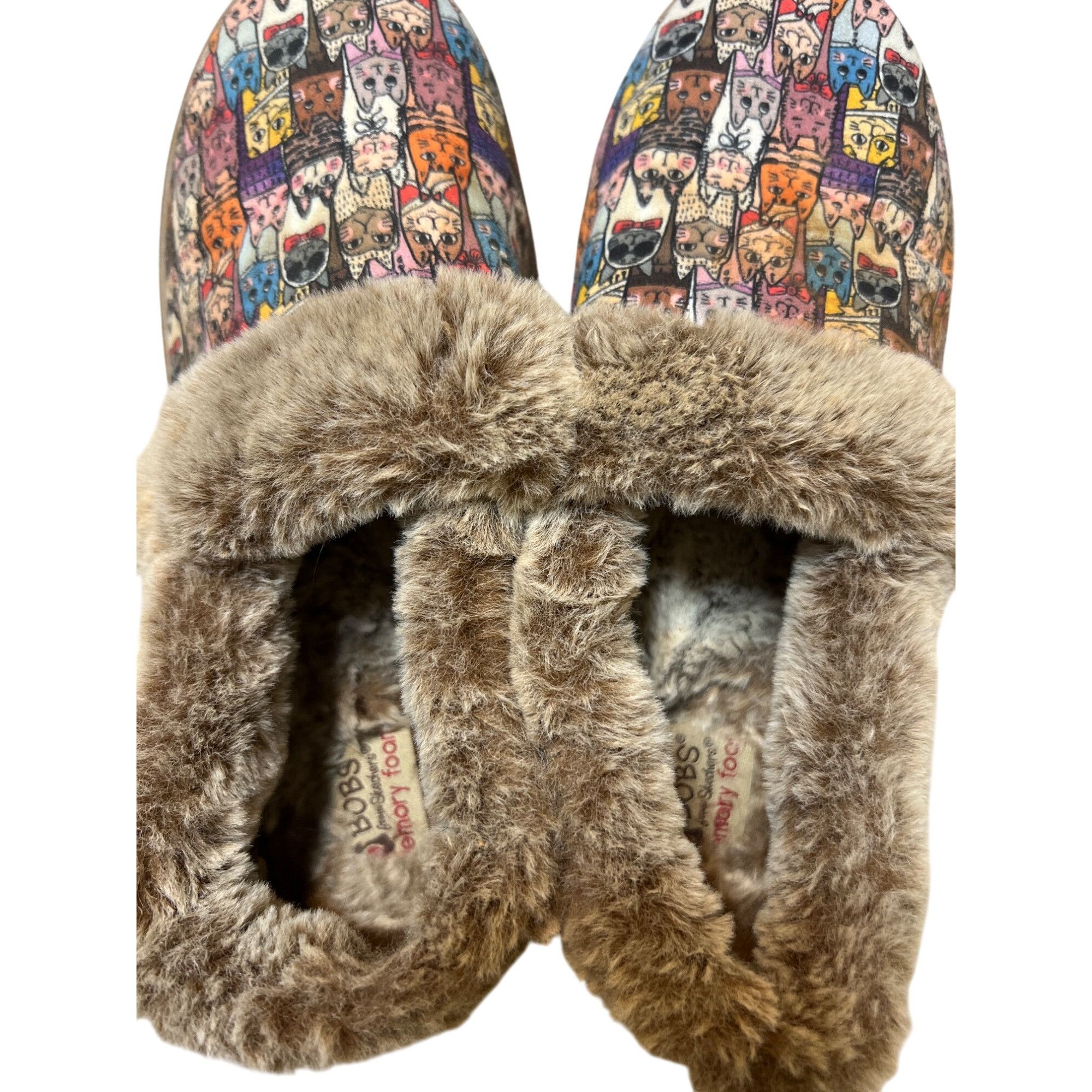 SKECHERS Bobs Skechers Faux Fur-Lined Chic Cat Shoes Too Cozy Slip On Size US 8 / IT 38 - 5 Thumbnail