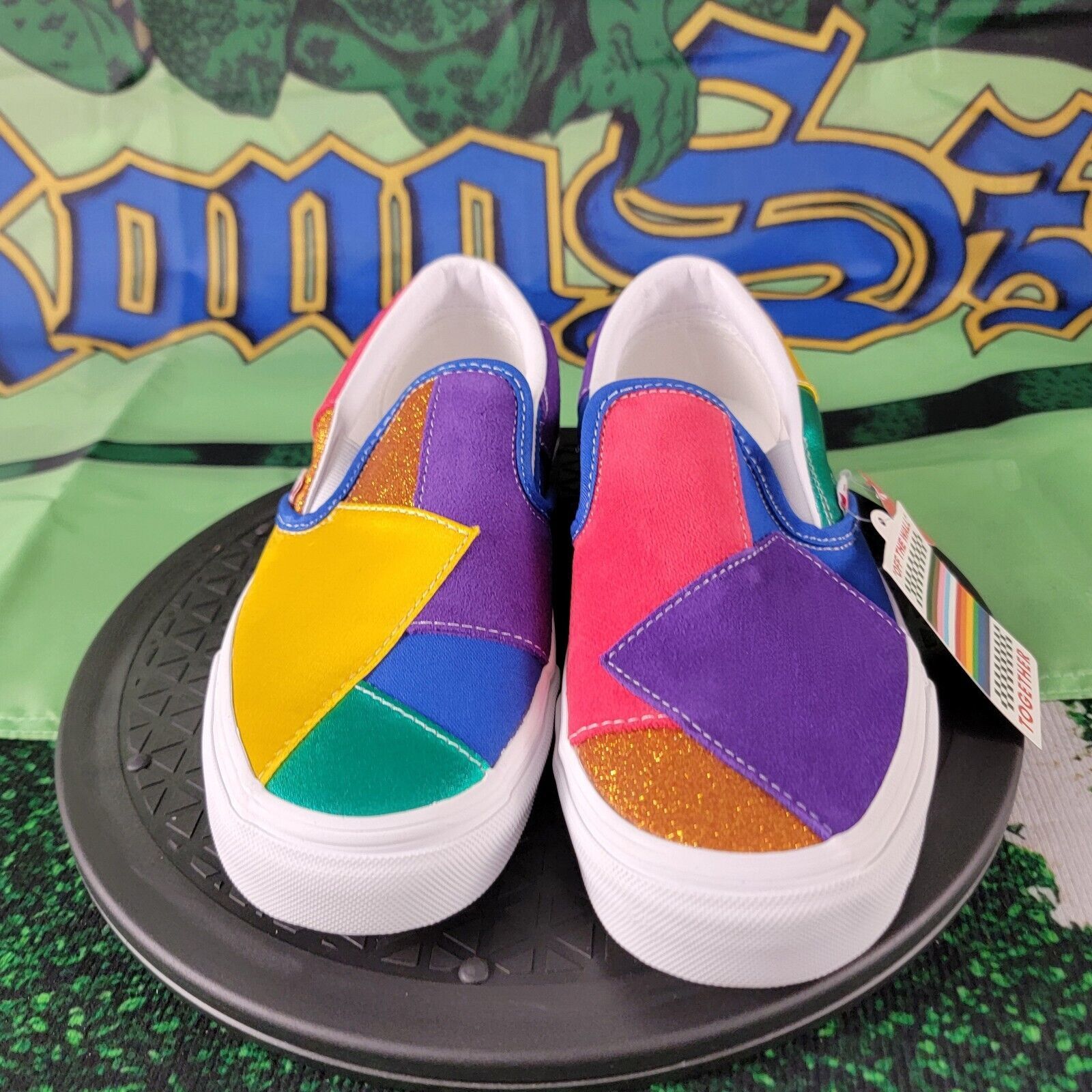 Vans VANS Classic Slip-On Pride (Patchwork) Men Sz 7 Women Sz 8.5 Size US 7 / EU 40 - 4 Thumbnail