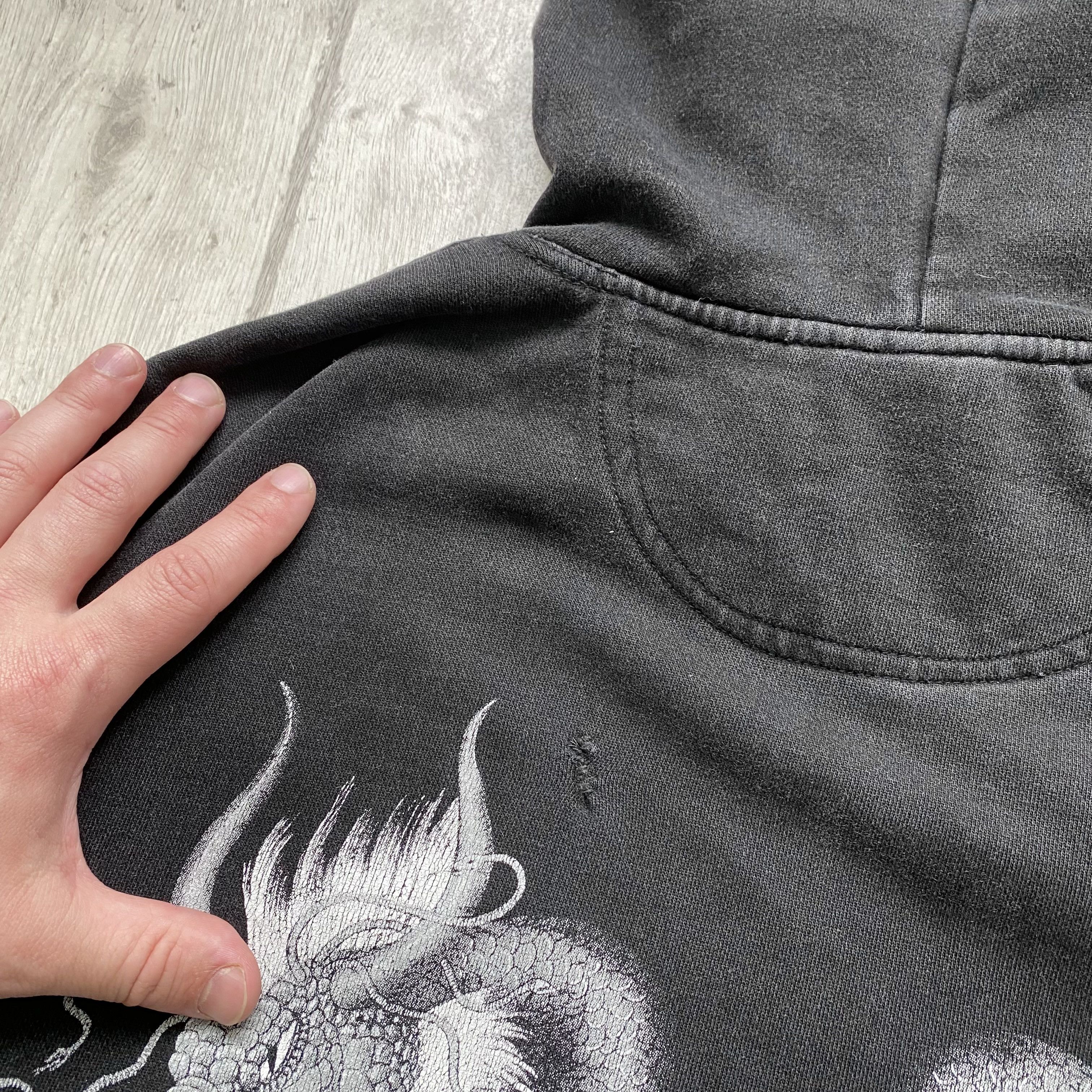 Japanese Brand 🐲 Vintage Japanese Tribal Dragon hoodie Y2K Thrashed Size US L / EU 52-54 / 3 - 13 Thumbnail