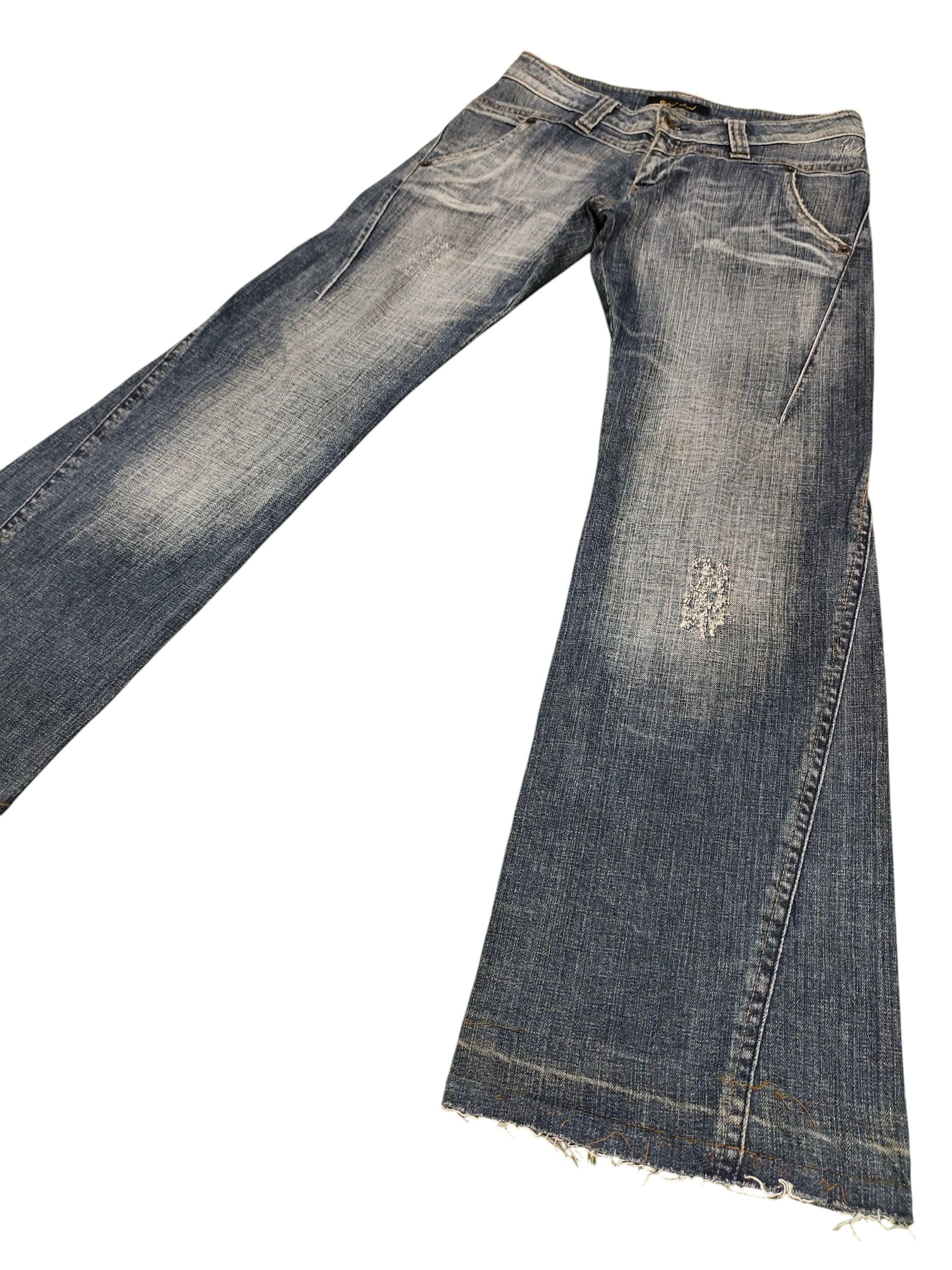 Hysteric Glamour Flare Jeans Camel Road Clawmark Distress Faded Bootcut Y2k Size US 32 / EU 48 - 1 Thumbnail