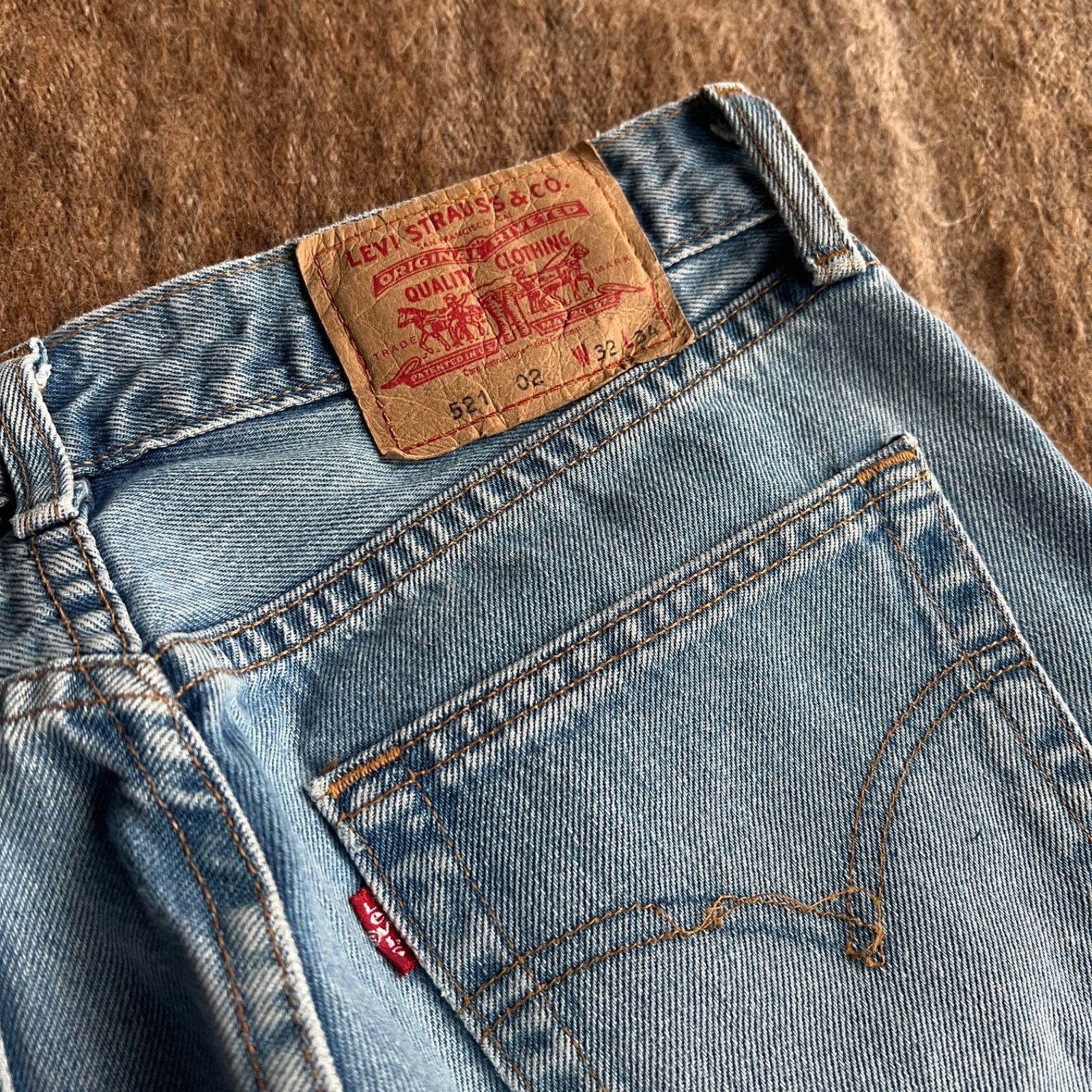 Levi's Levi’s 521 Vintage Straight Fit Denim Jeans 9811AC Size US 31 - 3 Thumbnail
