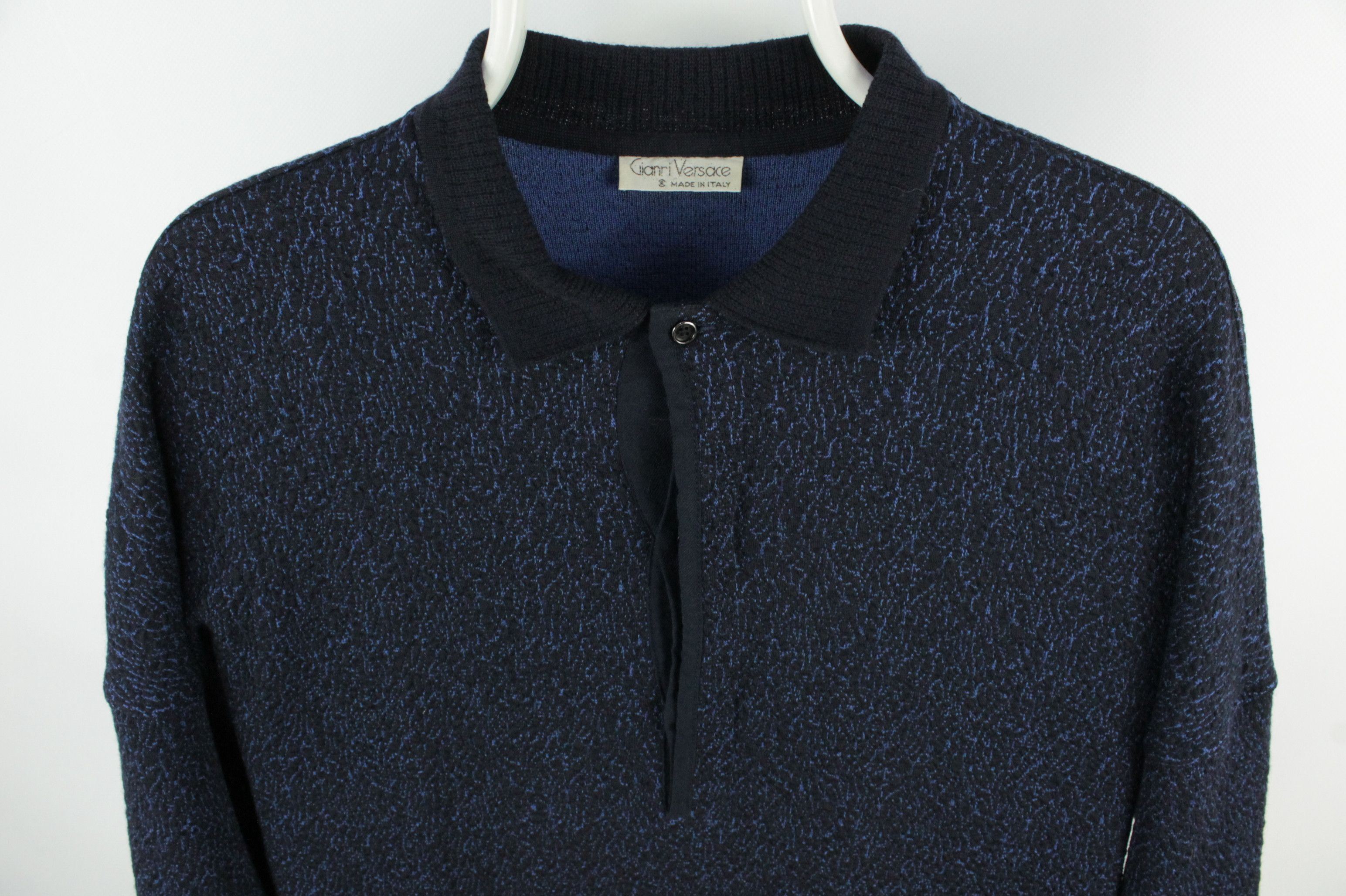 Versace Very RARE Vintage 80's Gianni Versace Wool Knit Sweater Size US S / EU 44-46 / 1 - 2 Thumbnail