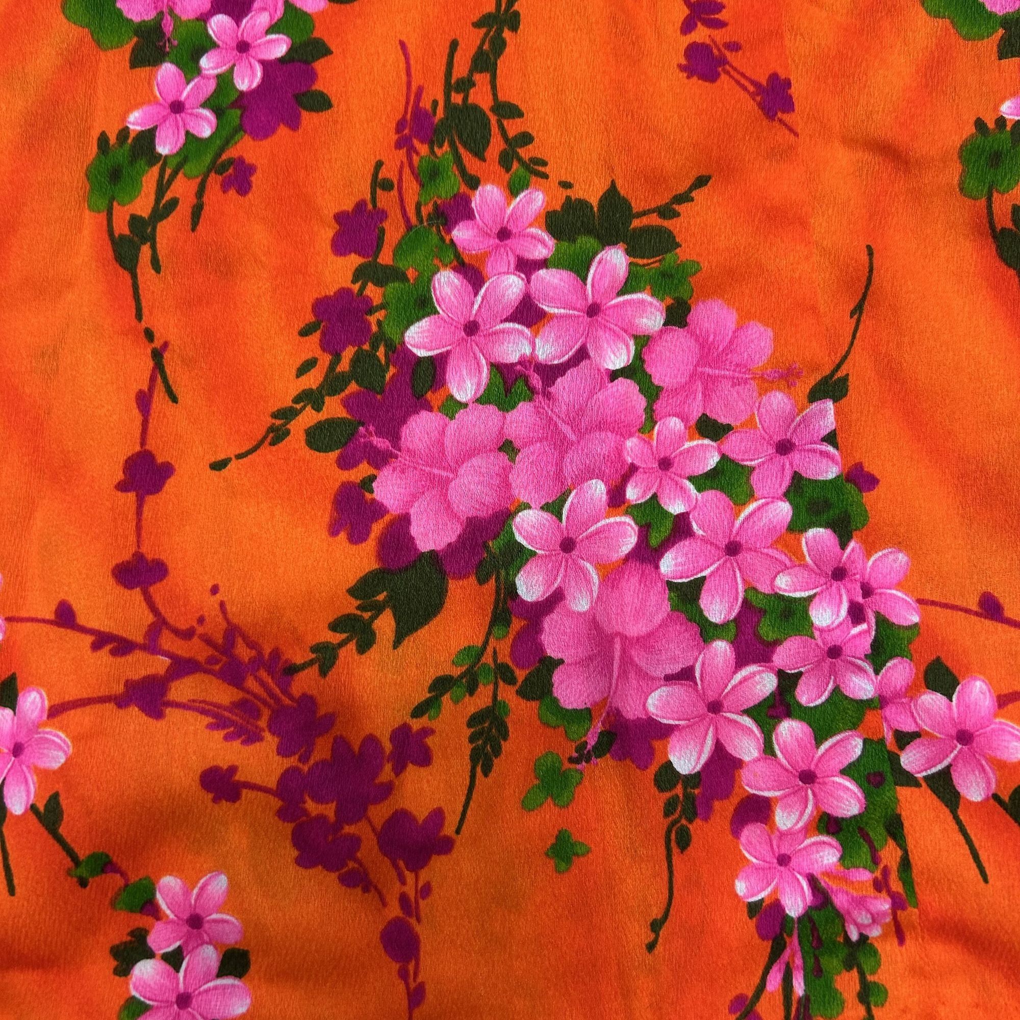 Other 60's Ui Maikai Floral Hawaiian WEDDING Dress Honeymoon Maxi Size S / US 4 / IT 40 - 3 Thumbnail