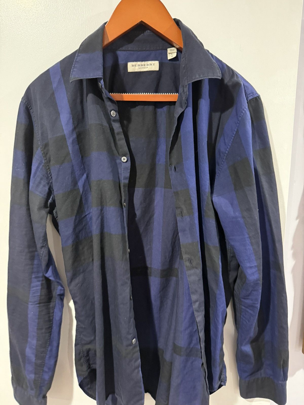 Burberry Burberry Check Shirt Size US L / EU 52-54 / 3 - 1 Thumbnail