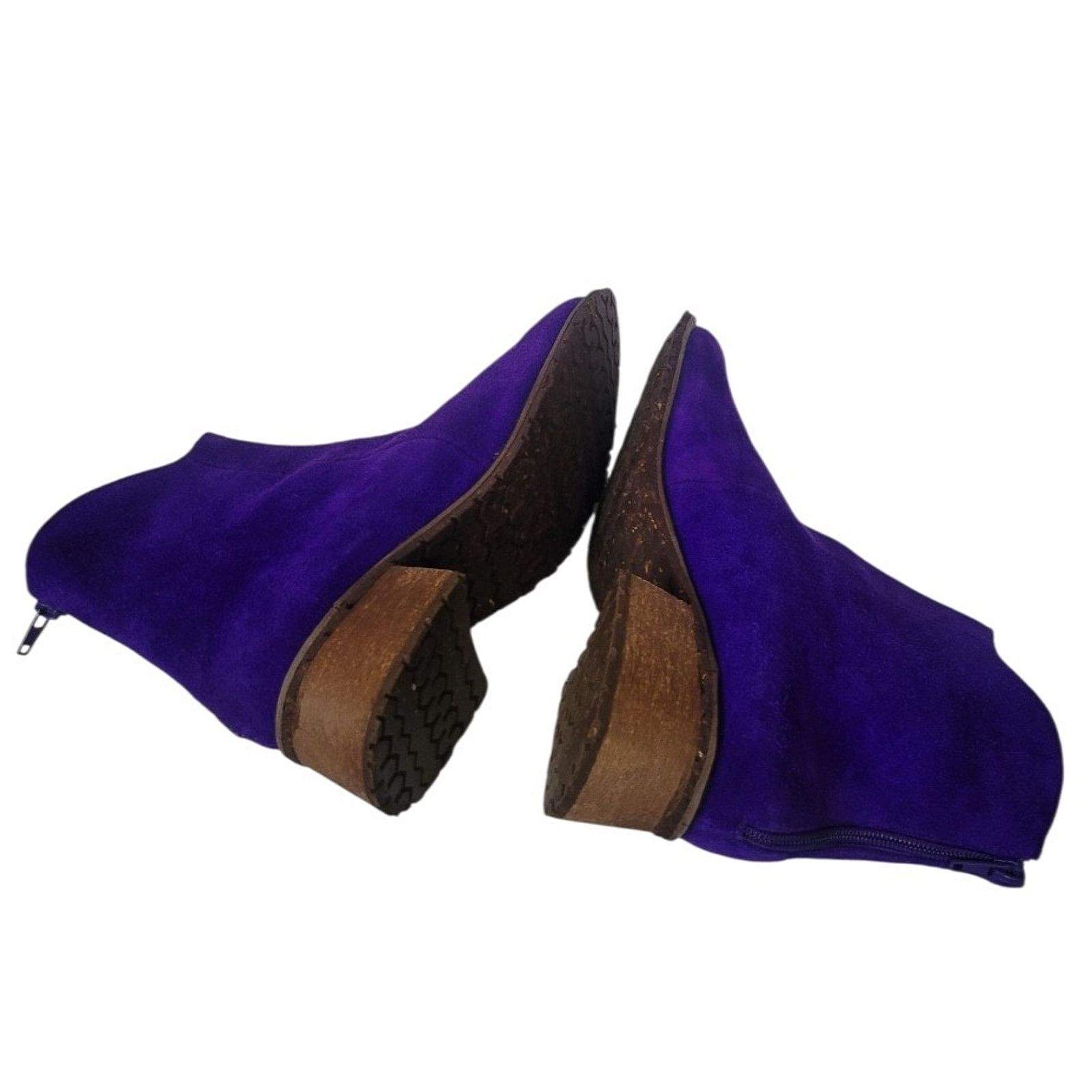 & Other Stories Mabacol Athena Women Handmade Leather Purple Boots Size US 9 Size US 9 / IT 39 - 5 Thumbnail