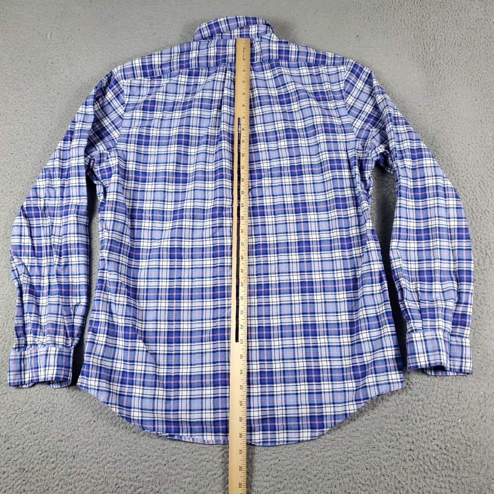 Ralph Lauren Ralph Lauren Blue Plaid Button-Up Shirt Mens Large Long Sleeve Classic Preppy Size US L / EU 52-54 / 3 - 4 Thumbnail