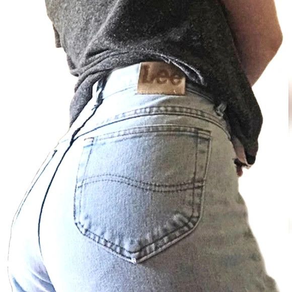 Lee 90s Lt Wash High Waisted Mom Jeans Denim Fall Spring School Size 36" / US 14 / IT 50 - 4 Thumbnail