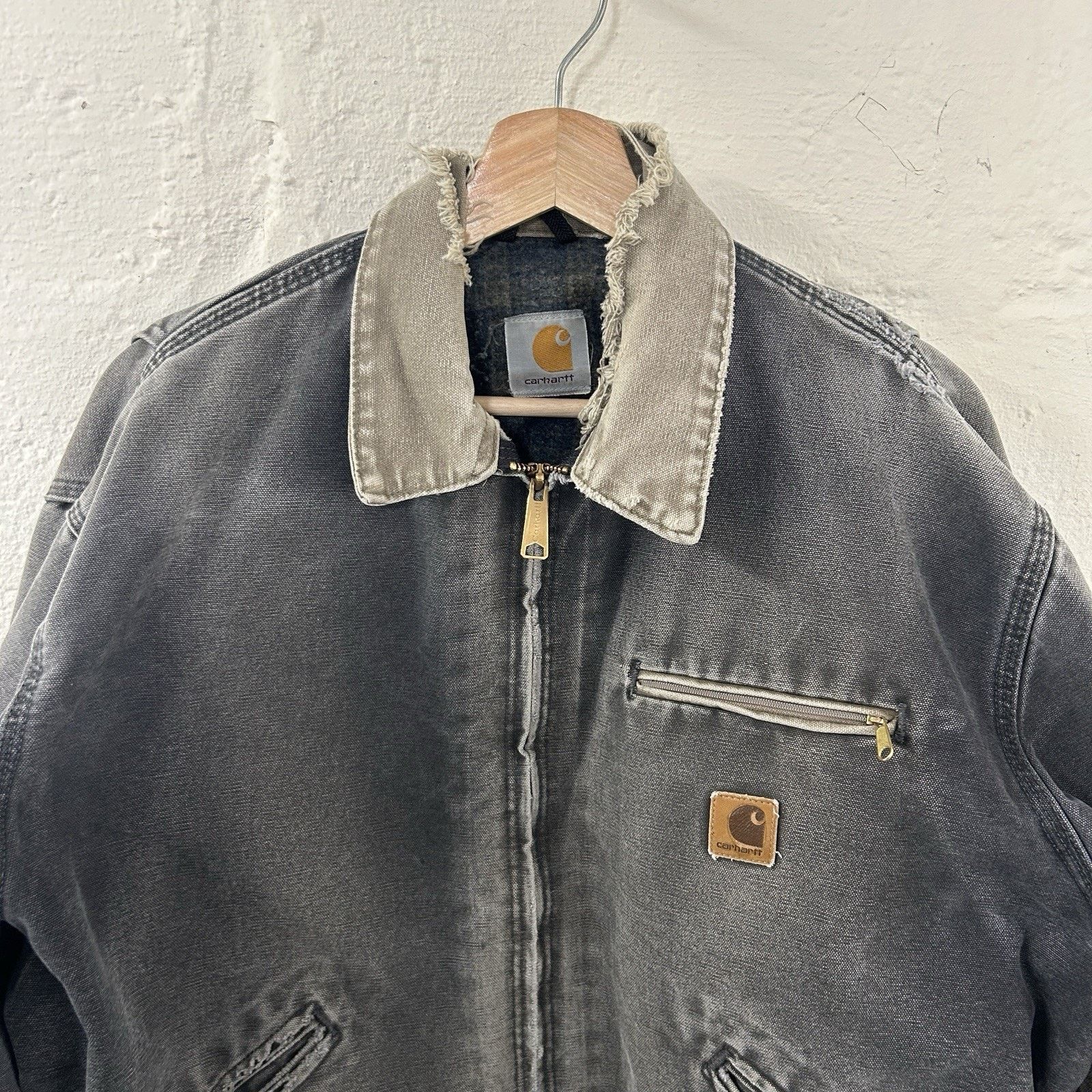 Carhartt Vintage Carhartt Blanket-Lined Detroit Jacket “Petrol” J97 Size US XL / EU 56 / 4 - 3 Thumbnail
