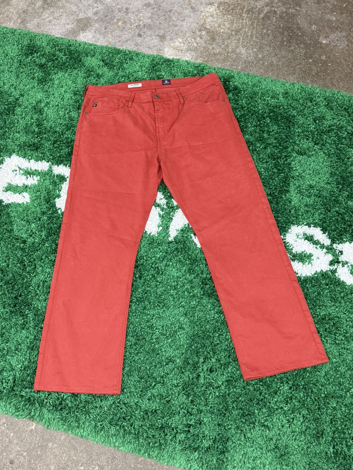 AG Adriano Goldschmied AG Adriano Goldschmeid Protege Straight Leg Denim Jeans 38 Size US 38 / EU 54 - 1 Thumbnail