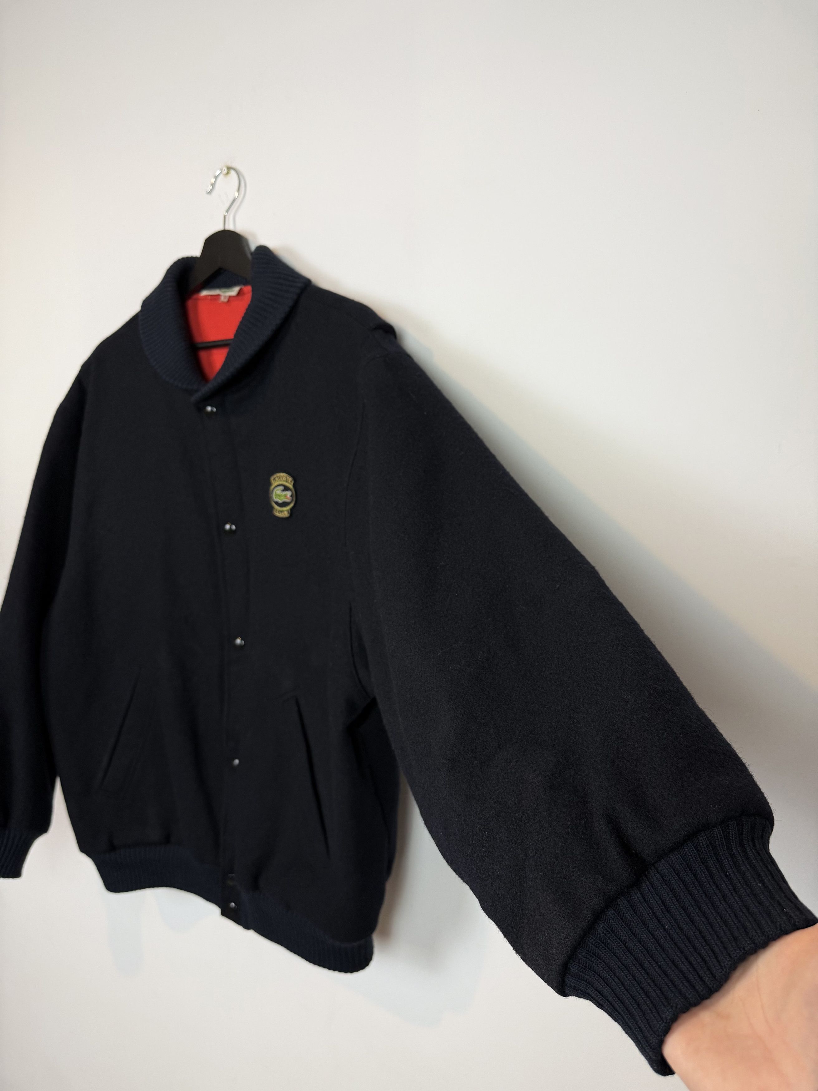 Lacoste RARE Vintage 80s Lacoste Wool Bomber Jacket Size L Size US L / EU 52-54 / 3 - 4 Thumbnail