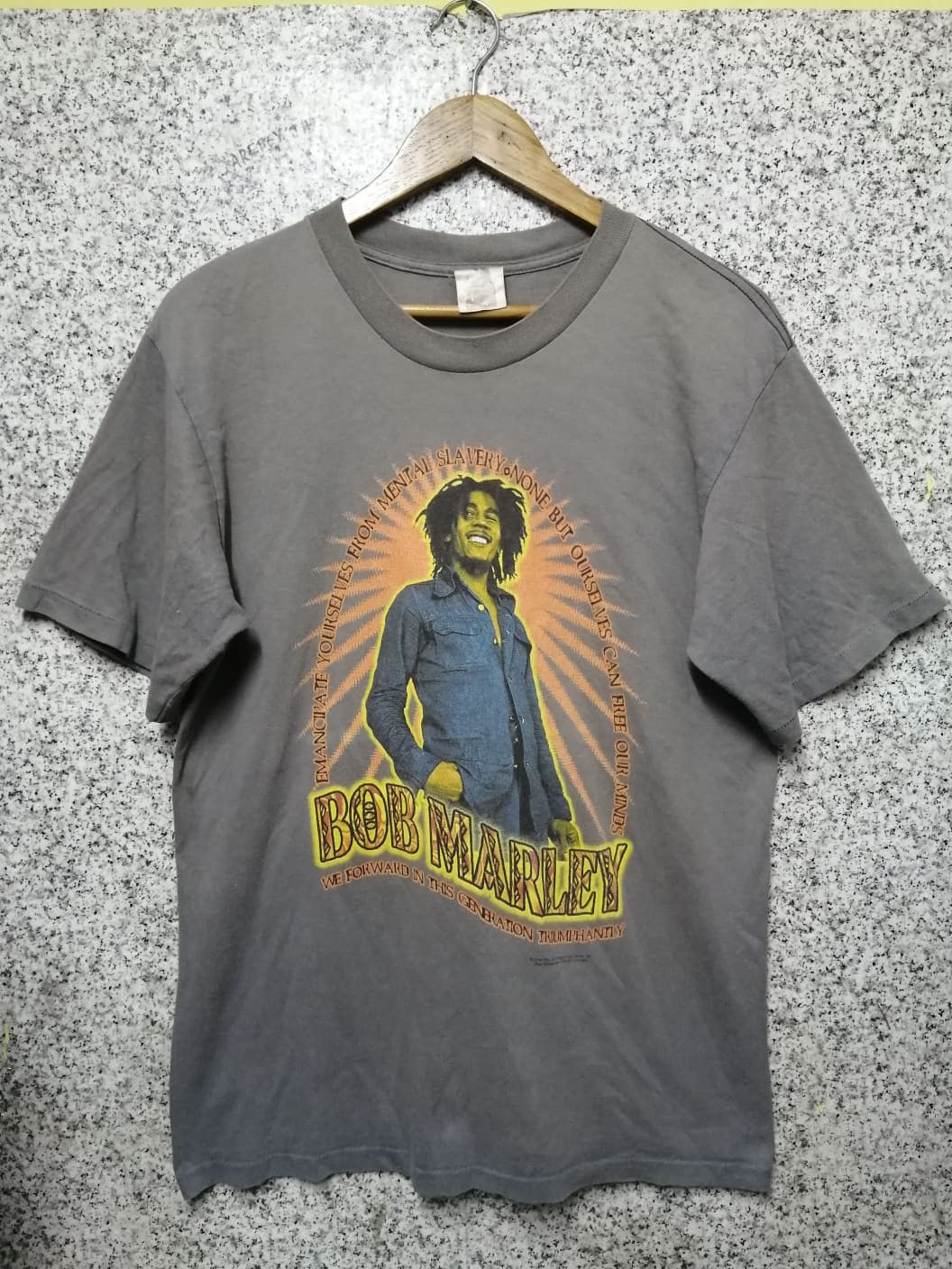 Band Tees × Bob Marley × Vintage Vintage 90s Bob marley Very Rare Size US M / EU 48-50 / 2 - 1 Thumbnail