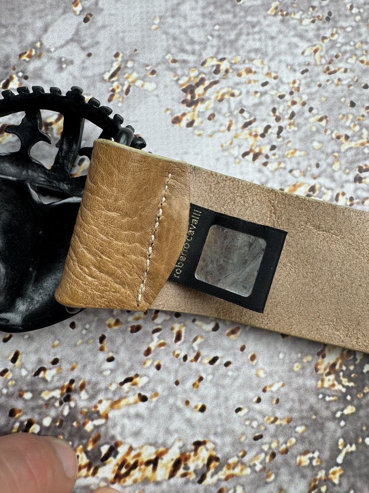 Just Cavalli × Roberto Cavalli × Vintage Just Cavalli Vintage Leather Belt Size ONE SIZE - 6 Thumbnail