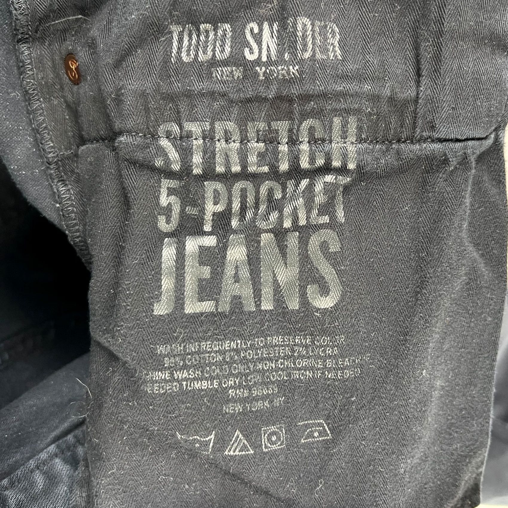 Todd Snyder Todd Snyder Slim Fit Jeans Mens 32x34 Dark Blue Stretch Denim Pants READ Size US 32 / EU 48 - 4 Thumbnail