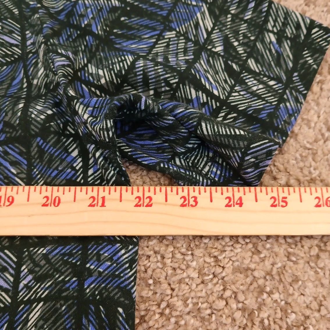 Tasso Elba Tasso Elba Shirt Mens M Blue Floral Short Sleeve Button-Up Silk Rayon Size US M / EU 48-50 / 2 - 6 Thumbnail