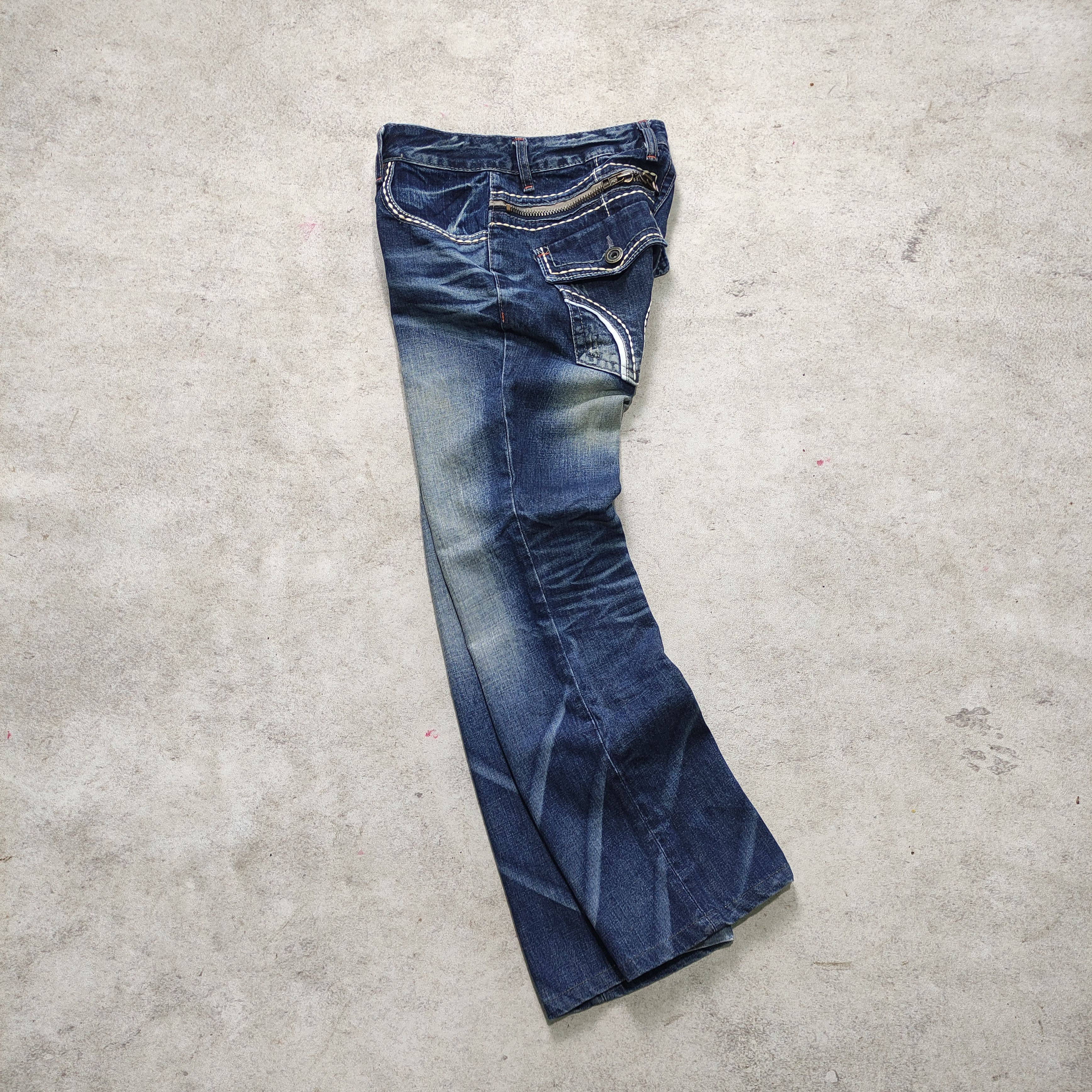 If Six Was Nine Lolita Jeans Mud Wash Japanese Brand 2000s Size US 30 / EU 46 - 3 Thumbnail