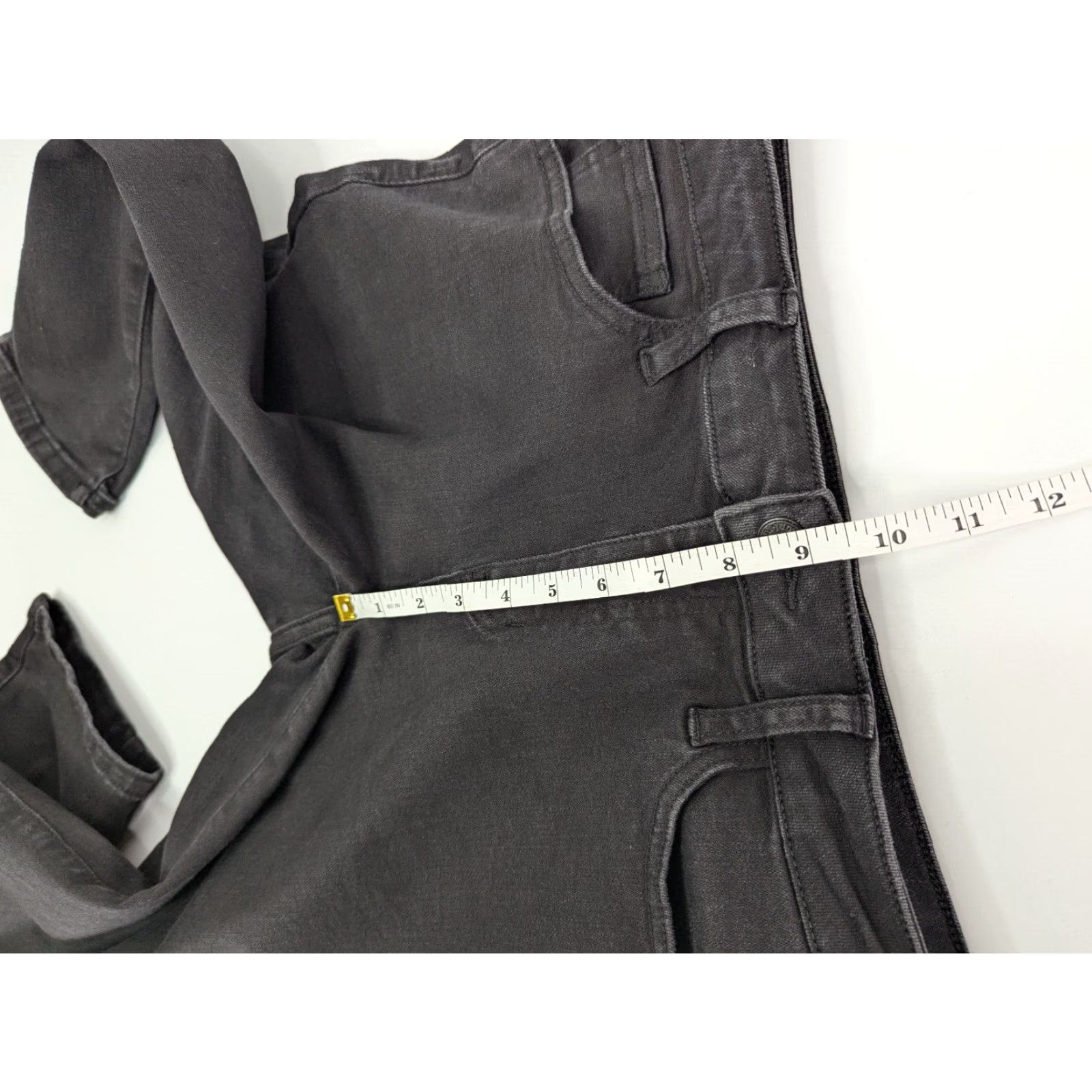 Vintage Judy Blue Jeans Capri Fit Womens 9/29 Black Mid Rise Denim 5-Pocket Design Button Zip Closure Jeans JB88238 Redesign: Vintage No? Size 30" / US 8 / IT 44 - 6 Thumbnail