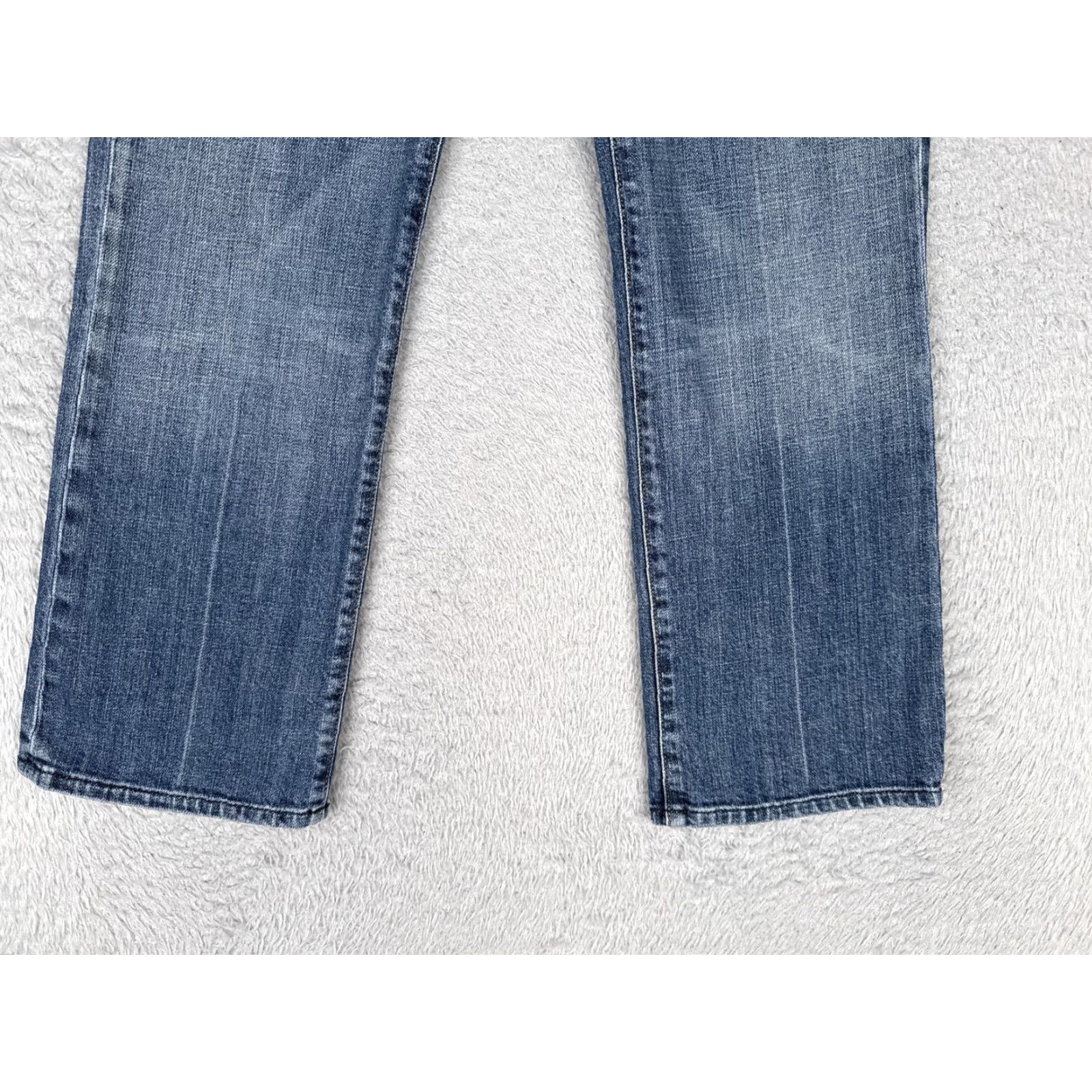 7 For All Mankind 7 For All Mankind Jeans Womens 28 Blue Low Rise Straight Stretch Denim 28x26 Size 28" / US 6 / IT 42 - 2 Thumbnail