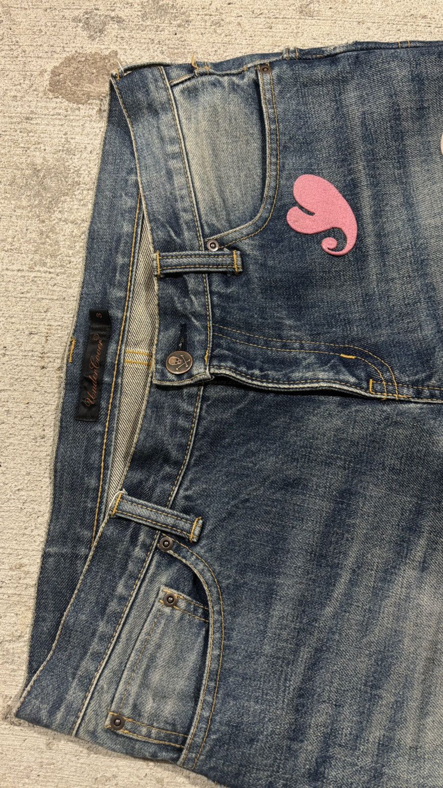 Undercover Undercover AW2005 Arts & Craft Boro Heart Denim Size US 32 / EU 48 - 5 Thumbnail
