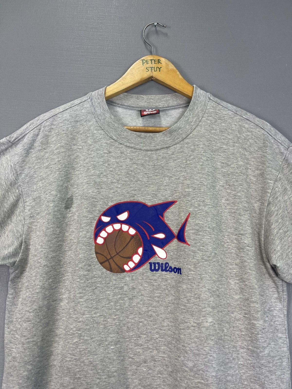 Wilson Vintage Wilson Piranha Logo T-Shirt Size US L / EU 52-54 / 3 - 5 Thumbnail