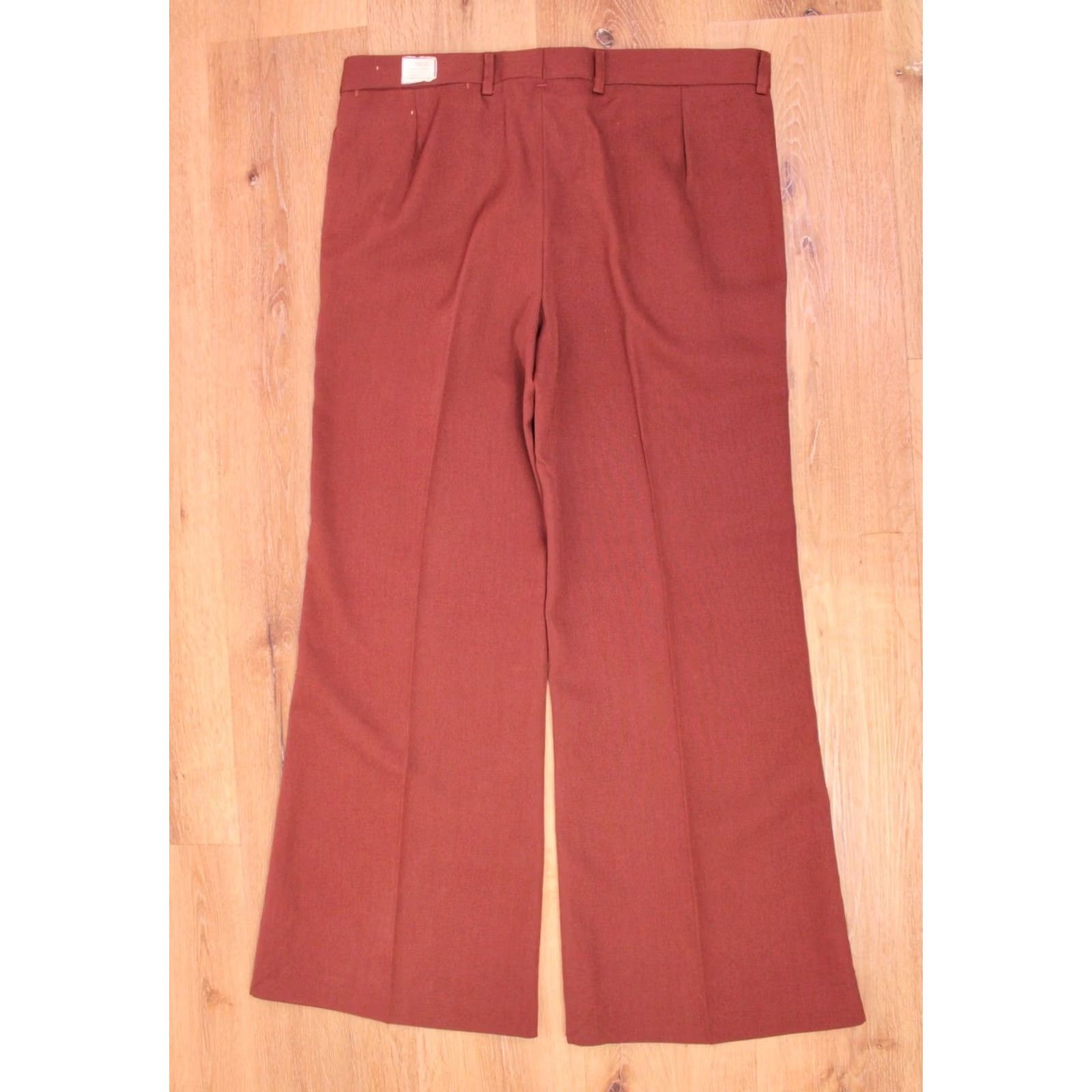 Levi's VINTAGE Levi's 70s Pants Flare Disco Brick Red Mens 36x29.5 Size US 36 / EU 52 - 3 Thumbnail