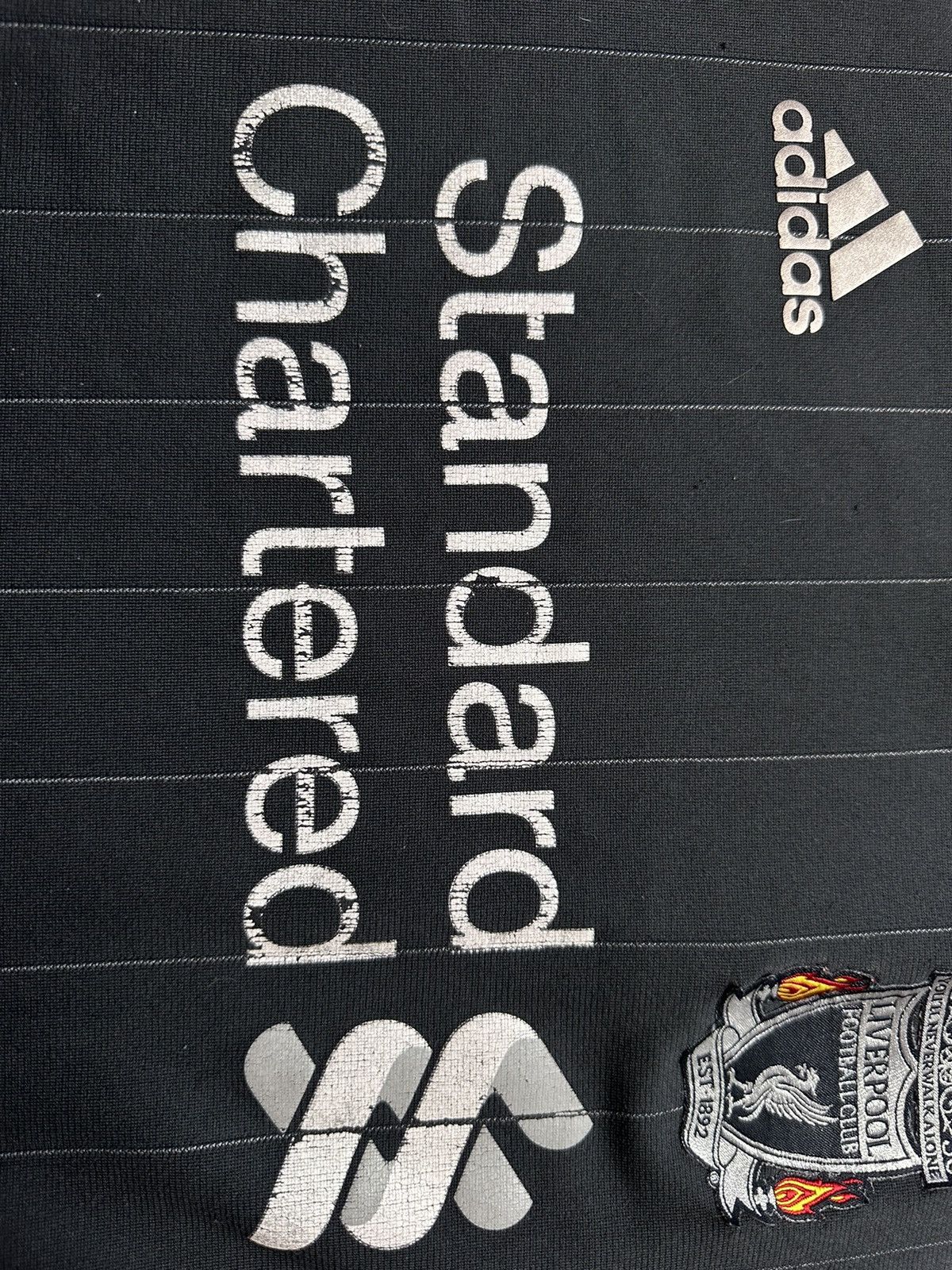 Adidas × Vintage Vintage Liverpool adidas black soccer jersey size L logo Size US L / EU 52-54 / 3 - 4 Thumbnail