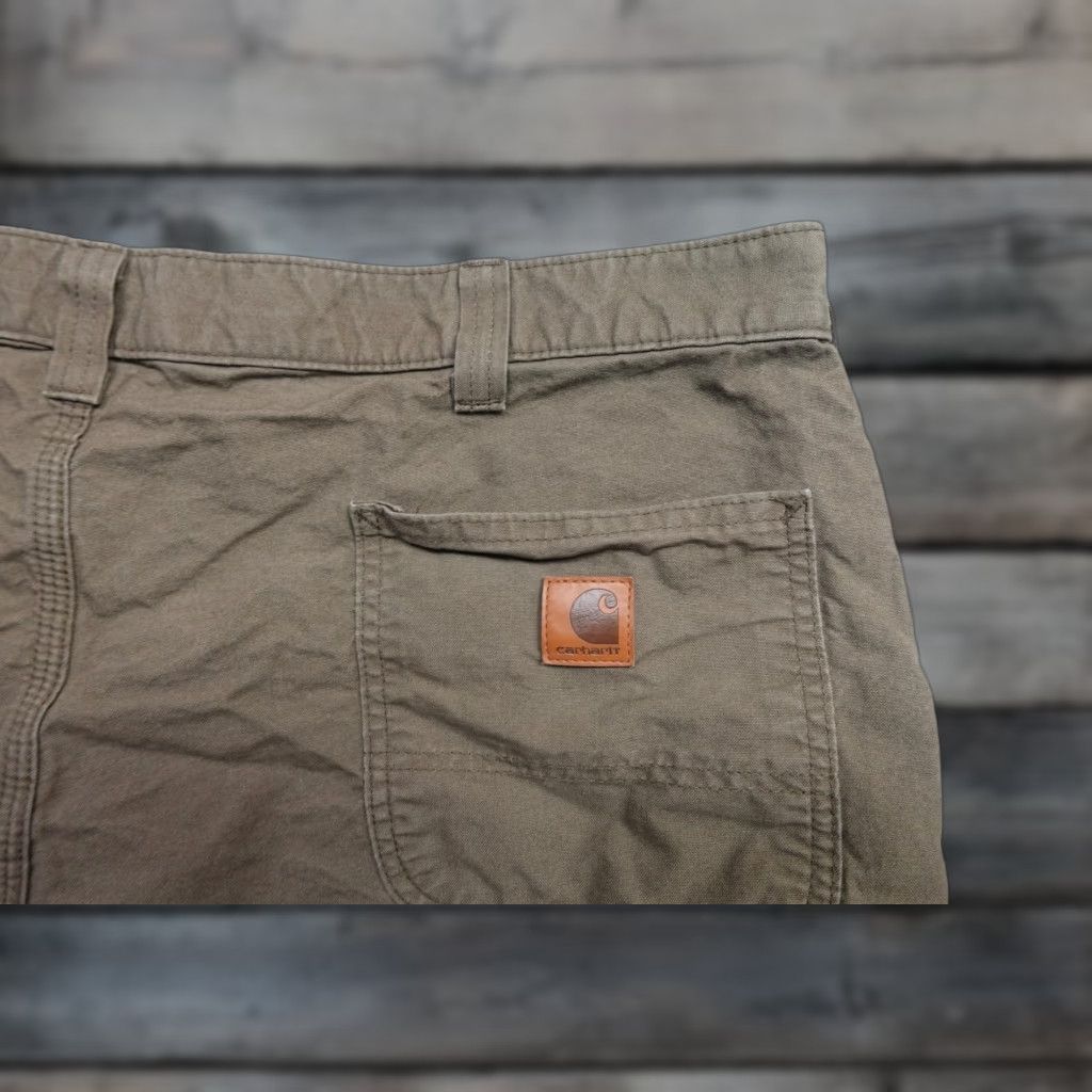 Carhartt Carhartt Mens Shorts Cargo Brown Canvas Work Utility 44 Waist Inseam 7 Size US 44 / EU 60 - 1 Thumbnail