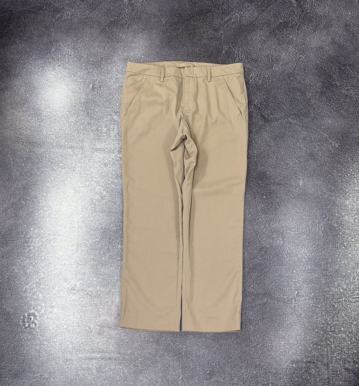 Prada Women’s Straight Fit Beige Luxury Wool Pants