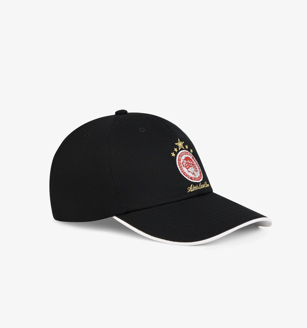 Aime Leon Dore Aime Leon Dore ALD / Olympiacos F.C. Logo Hat Jet Black Size ONE SIZE - 3 Thumbnail