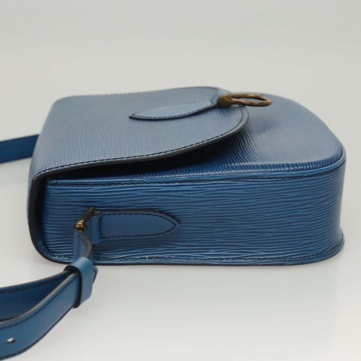Louis Vuitton LOUIS VUITTON Epi Saint Cloud GM Shoulder Bag Toledo Blue Size ONE SIZE - 4 Thumbnail