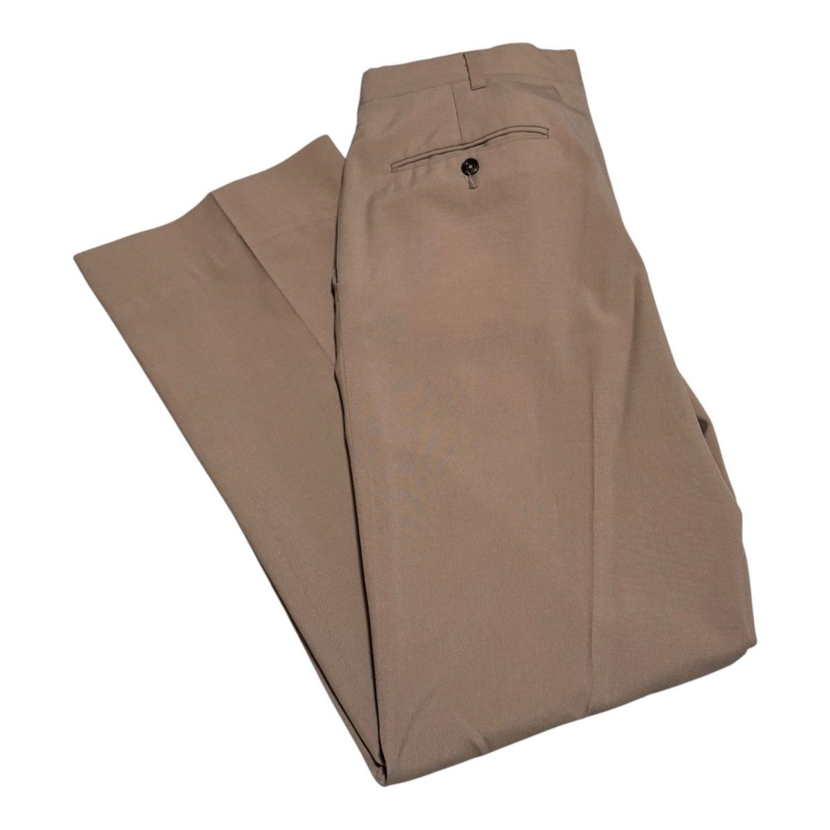 Vintage Vintage 60s 70s Talon Zipper Pleated Khaki/Tan Pants Size US 29 - 1 Thumbnail