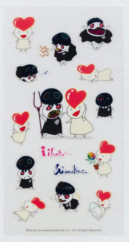 Takashi Murakami Takashi Murakami Iikoto-chan Waruikoto kun stickers Size ONE SIZE - 4 Thumbnail
