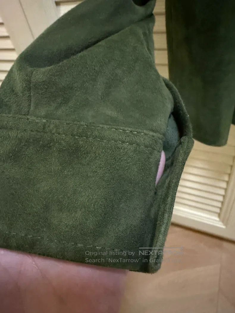Our Legacy Our Legacy Military green suede jacket Size US M / EU 48-50 / 2 - 6 Thumbnail
