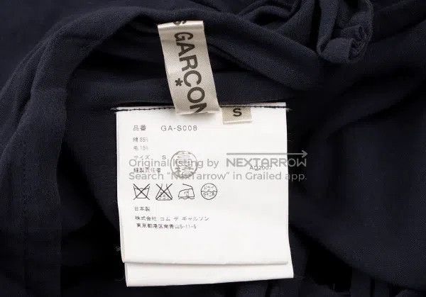 Comme des Garcons Comme Des Garcons size S Navy Blue Vintage Knot Design Hal Size 22" - 9 Thumbnail