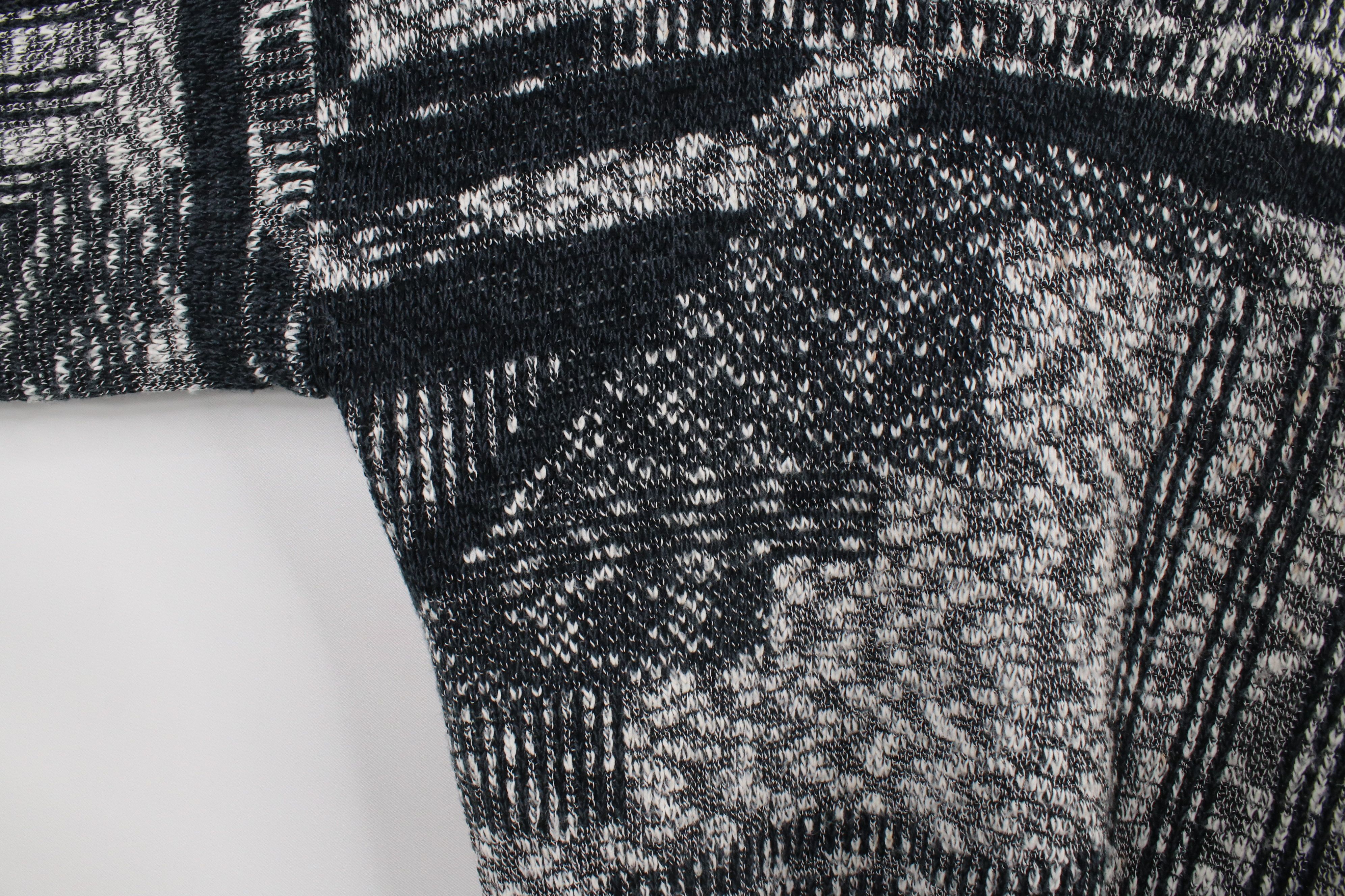 Vintage Vintage 90s Streetwear Abstract Knit Crewneck Sweater Size US M / EU 48-50 / 2 - 6 Thumbnail