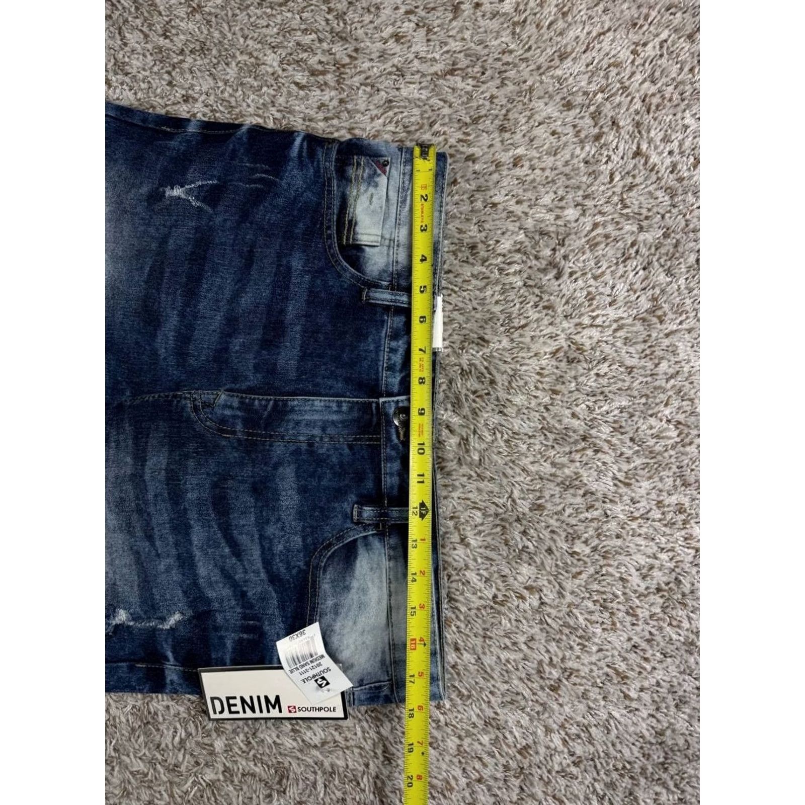 Southpole Southpole Jeans Skinny Denim Blue 36x30 Mens Regular Size 36 Inseam 30 Blue Denim Logo Slim Jeans Men Size US 36 / EU 52 - 6 Thumbnail