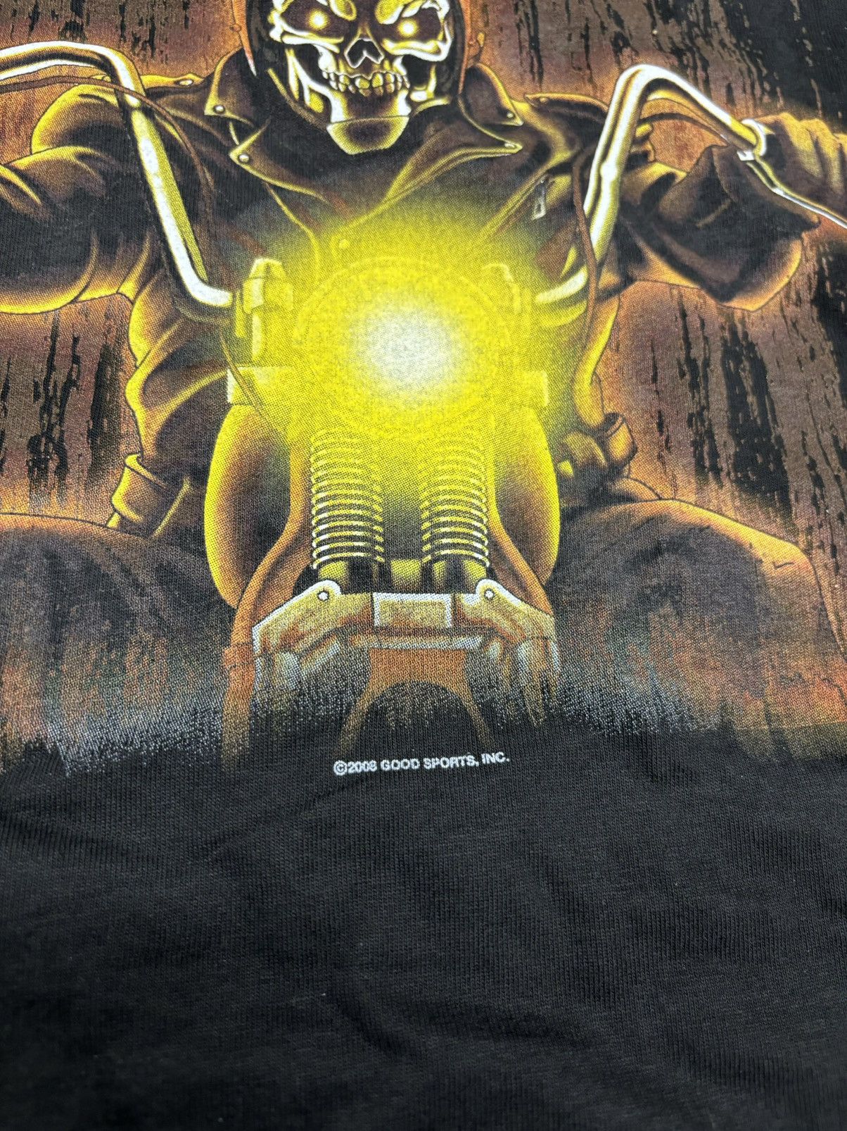 Harley Davidson × Vintage Vintage GSI biker flame tee Y2K Size US L / EU 52-54 / 3 - 4 Thumbnail