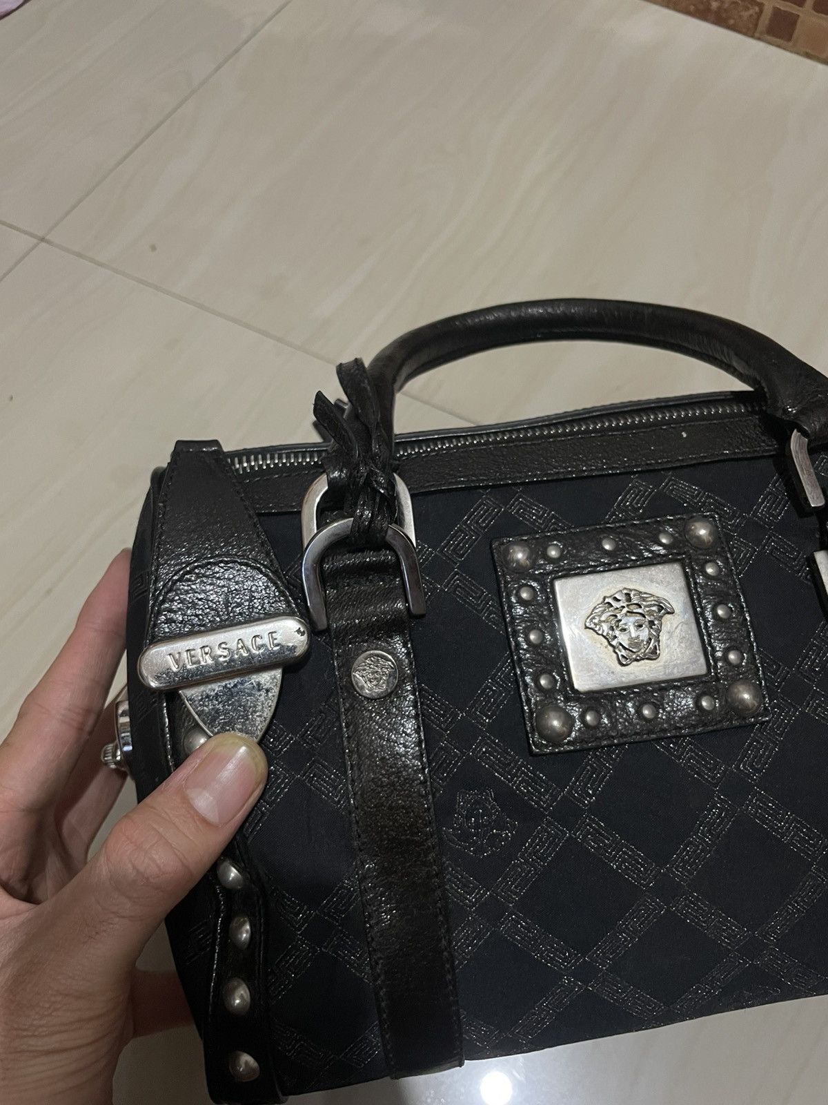 Versace VERSACE black in leather handbag Size ONE SIZE - 7 Thumbnail