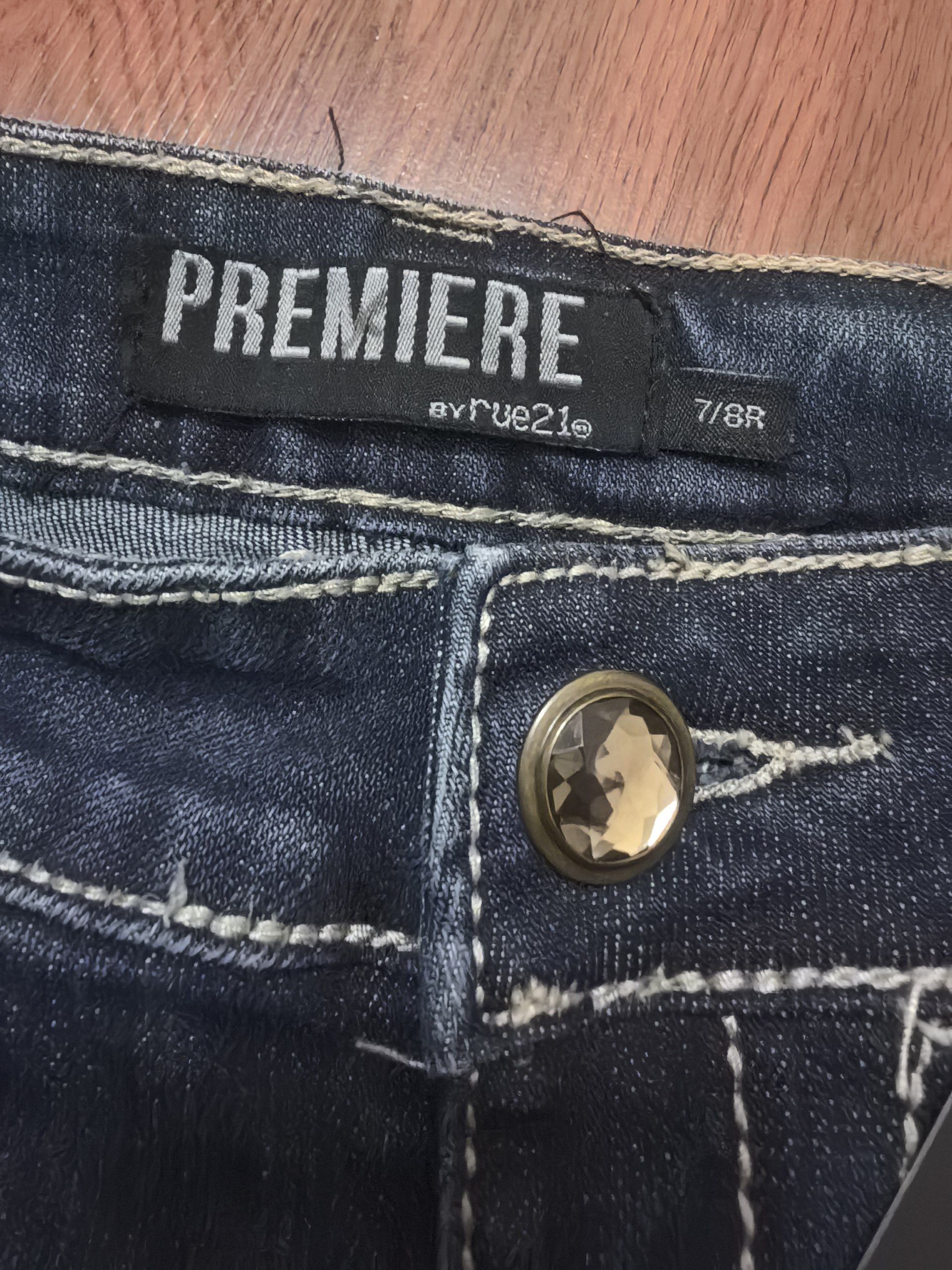 Miss Me Vintage Y2K Areu21 Premier Jeans Bling Denim Pants Size 32" / US 10 / IT 46 - 5 Thumbnail