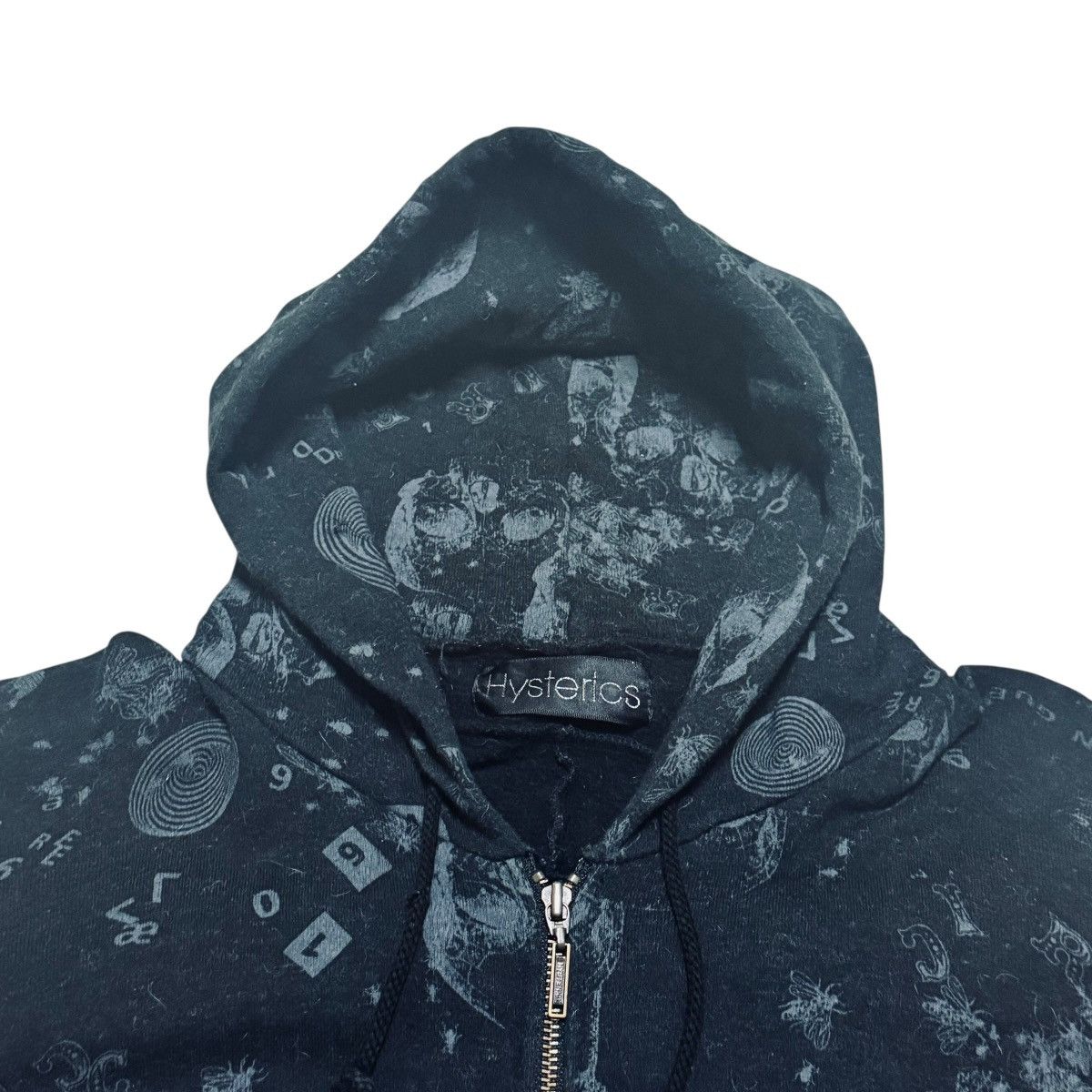 Andy Warhol × Hysteric Glamour Vintage Skull Overprint Zipper Sweat Hoodie Size US L / EU 52-54 / 3 - 7 Thumbnail
